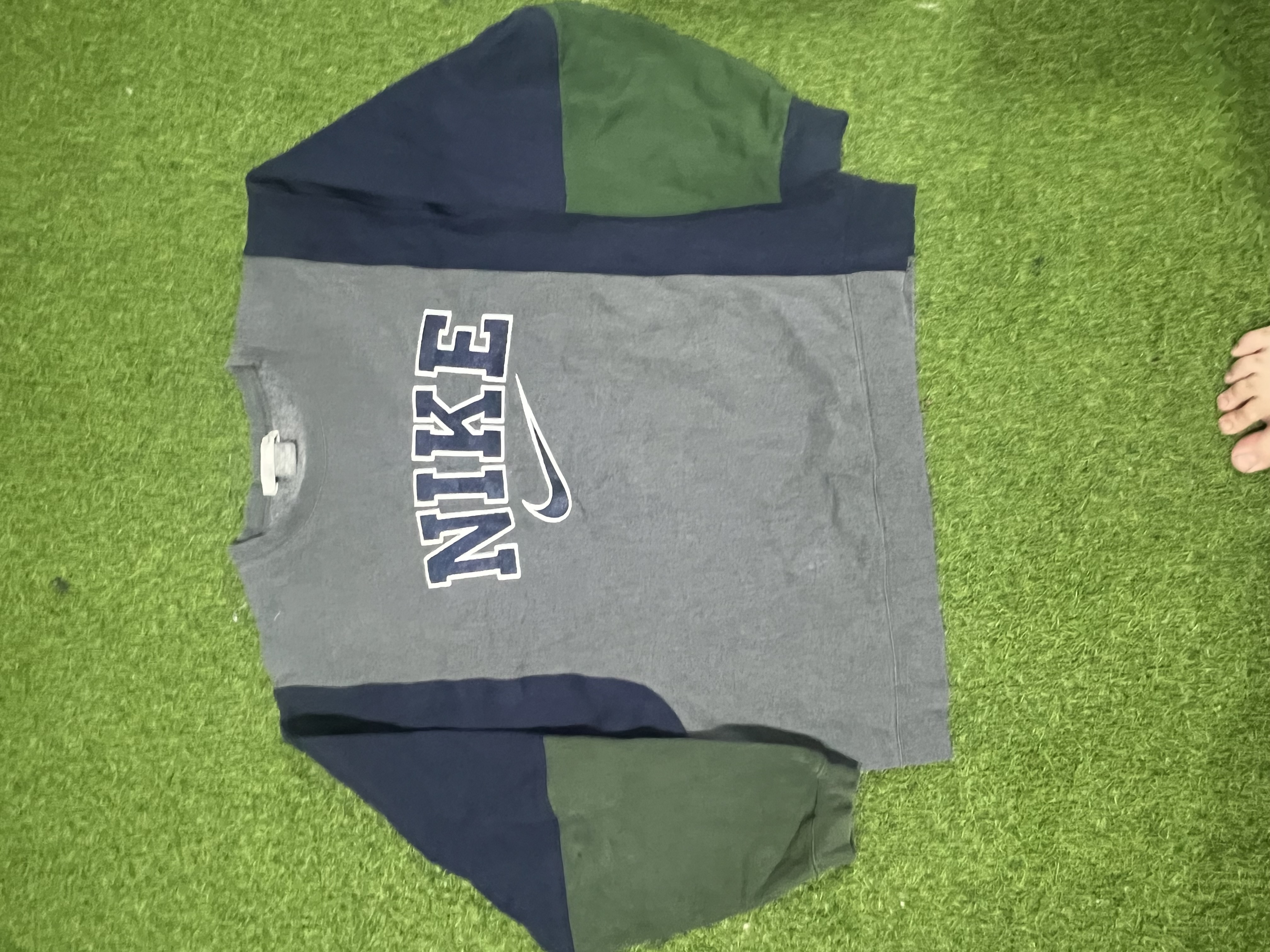 Nike spell out rework sweatshirt