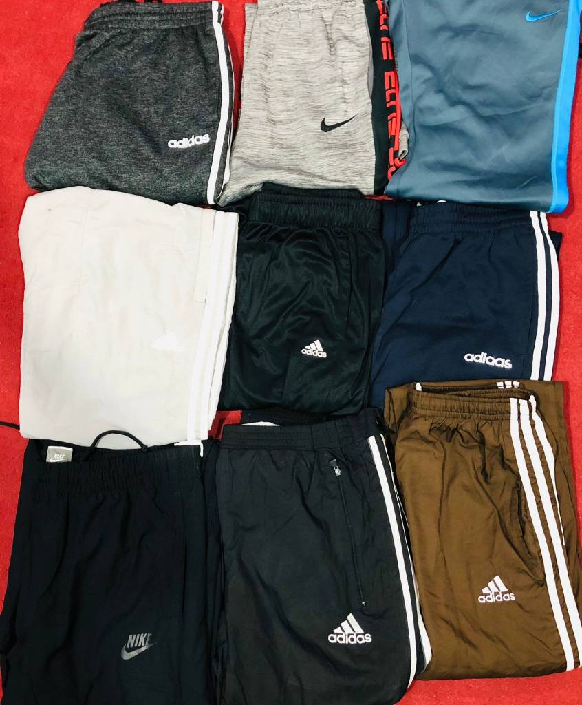 Nike and adidas trousers