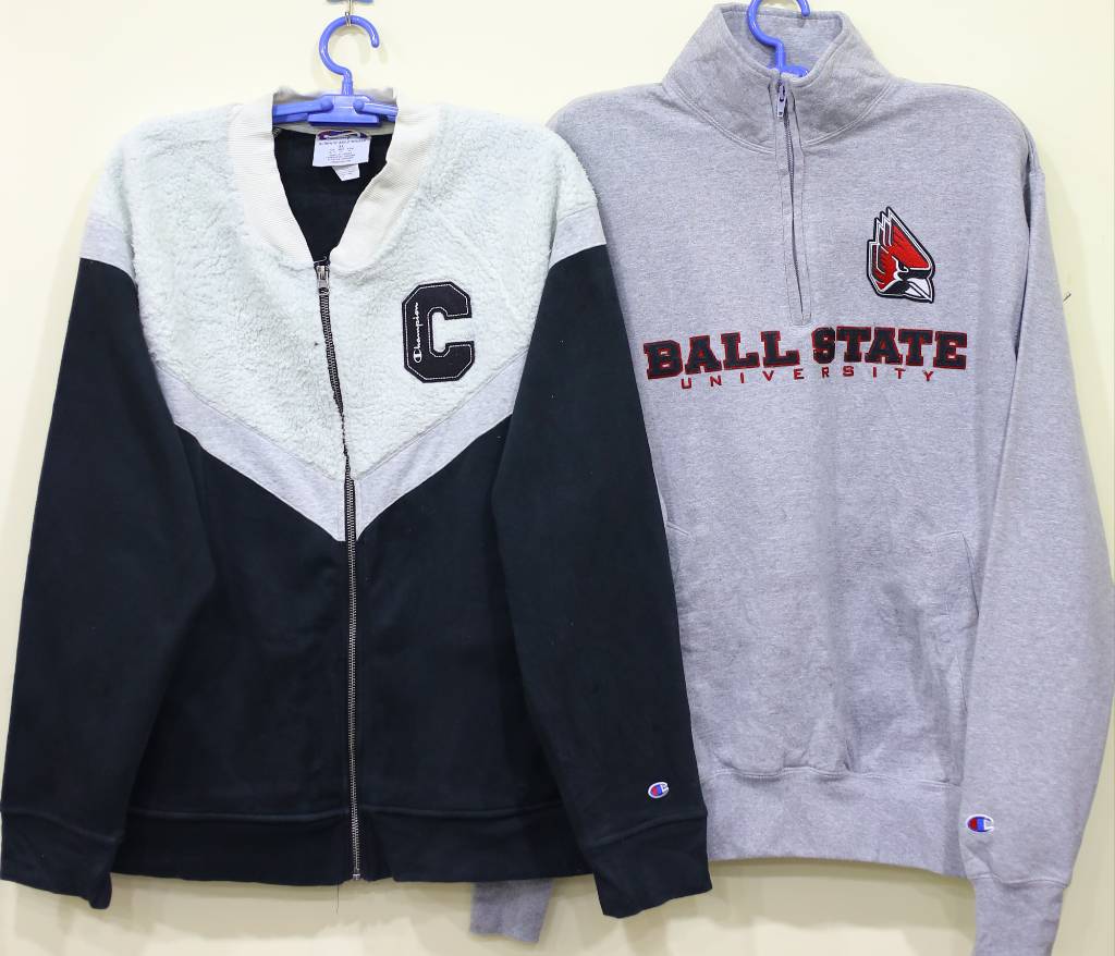 Champion sweatshirt zipper branded - 17 pieces A04