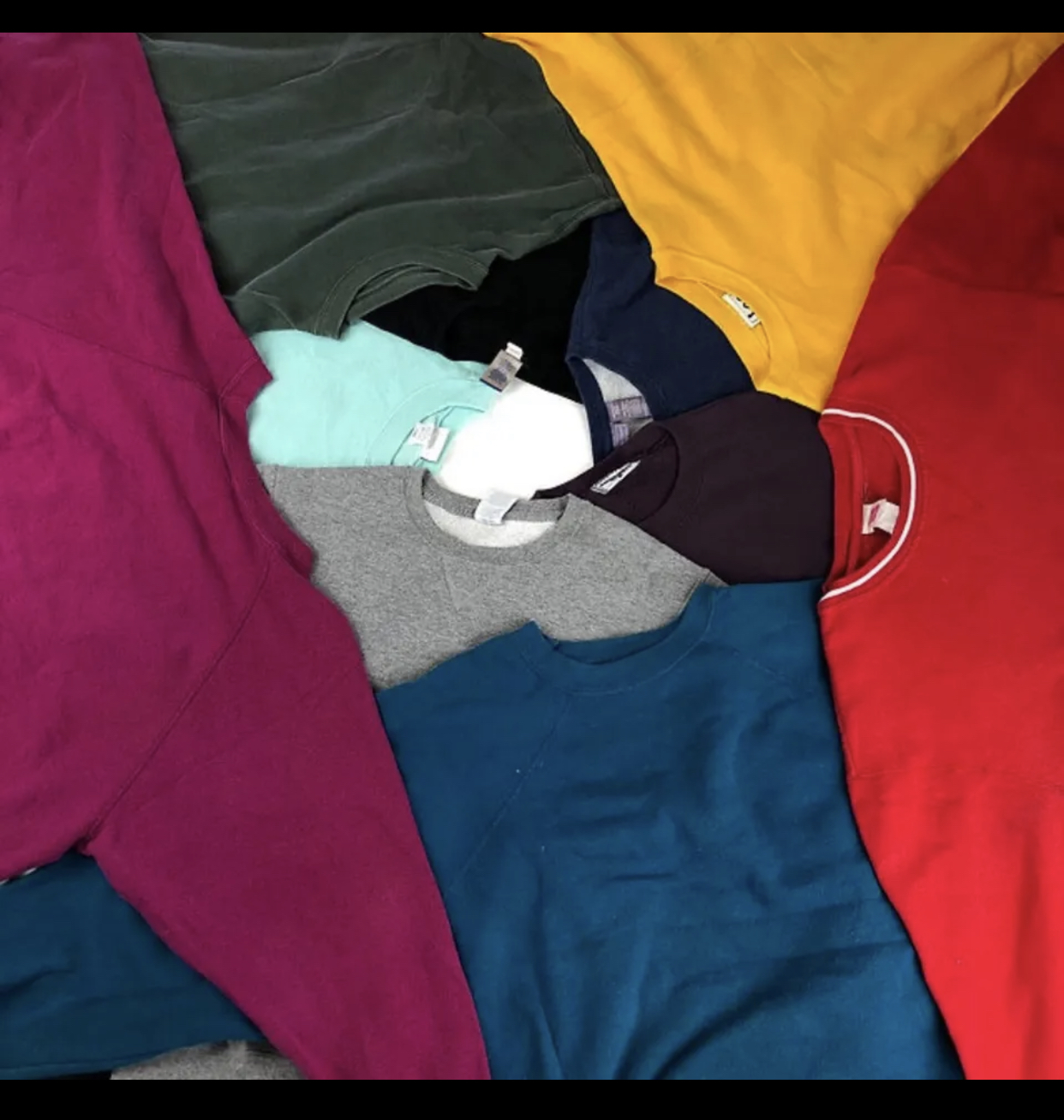 Vintage schlichte Sweatshirt-Bundle