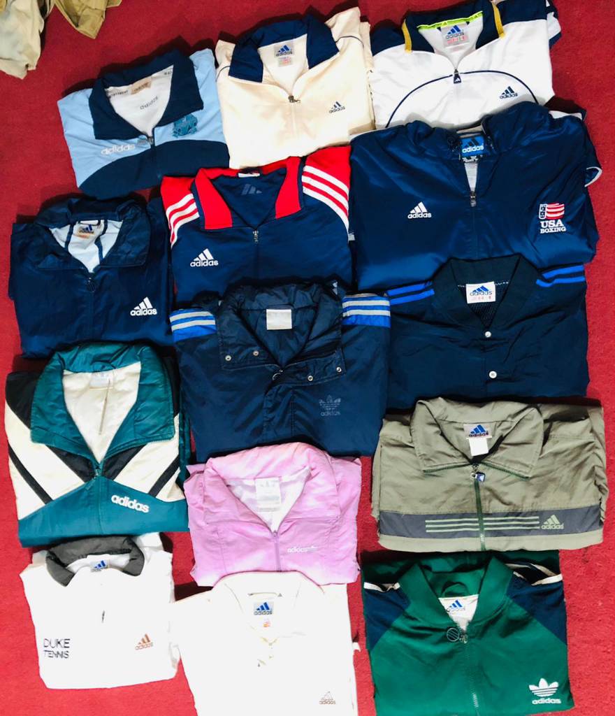Men's Adidas Vintage jackets 70 pieces