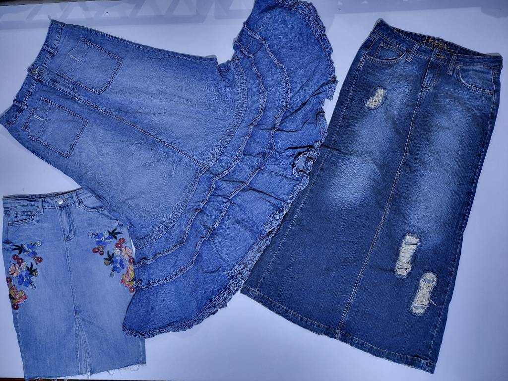 Y2k denim Long skirts 25 Pcs