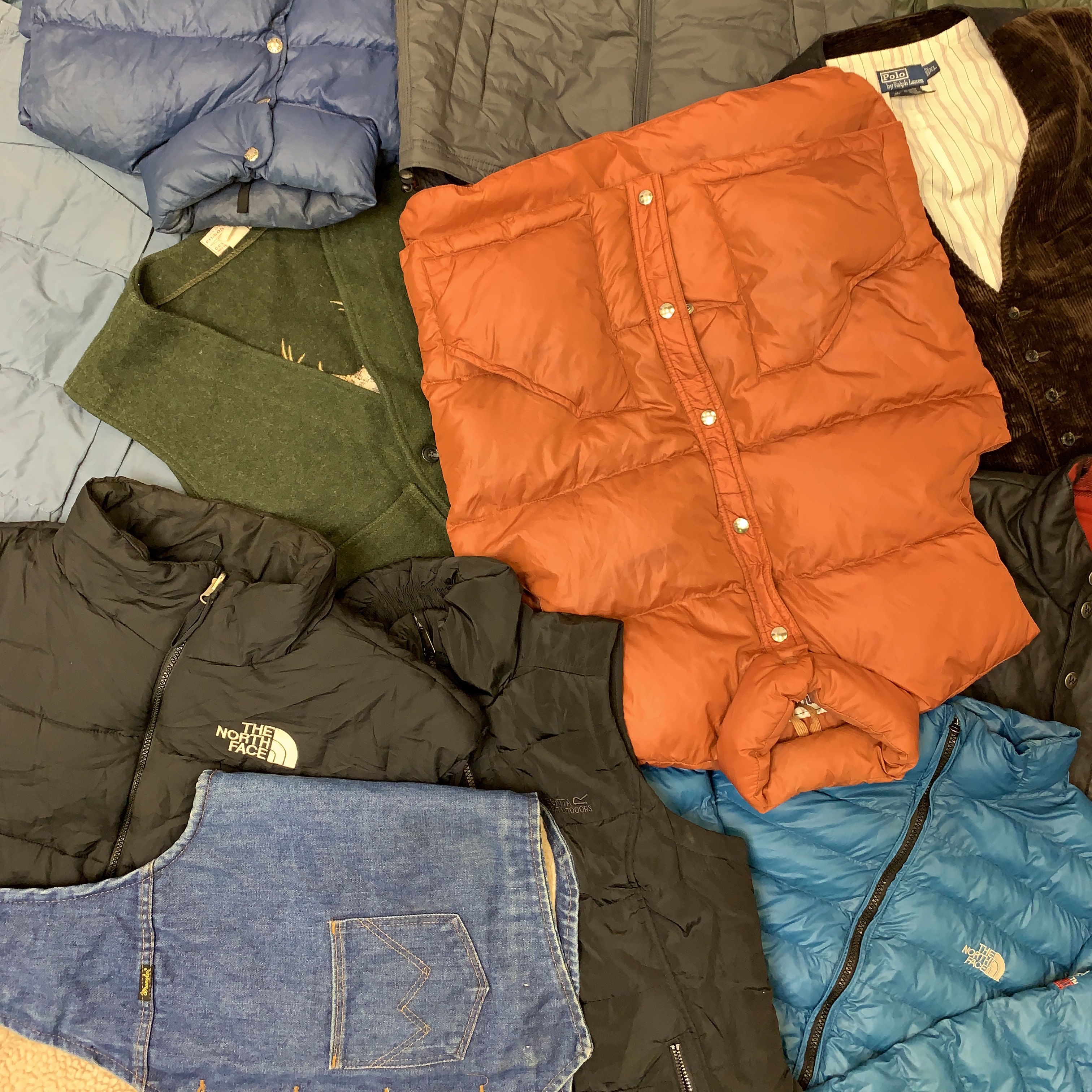 Branded puffer vest