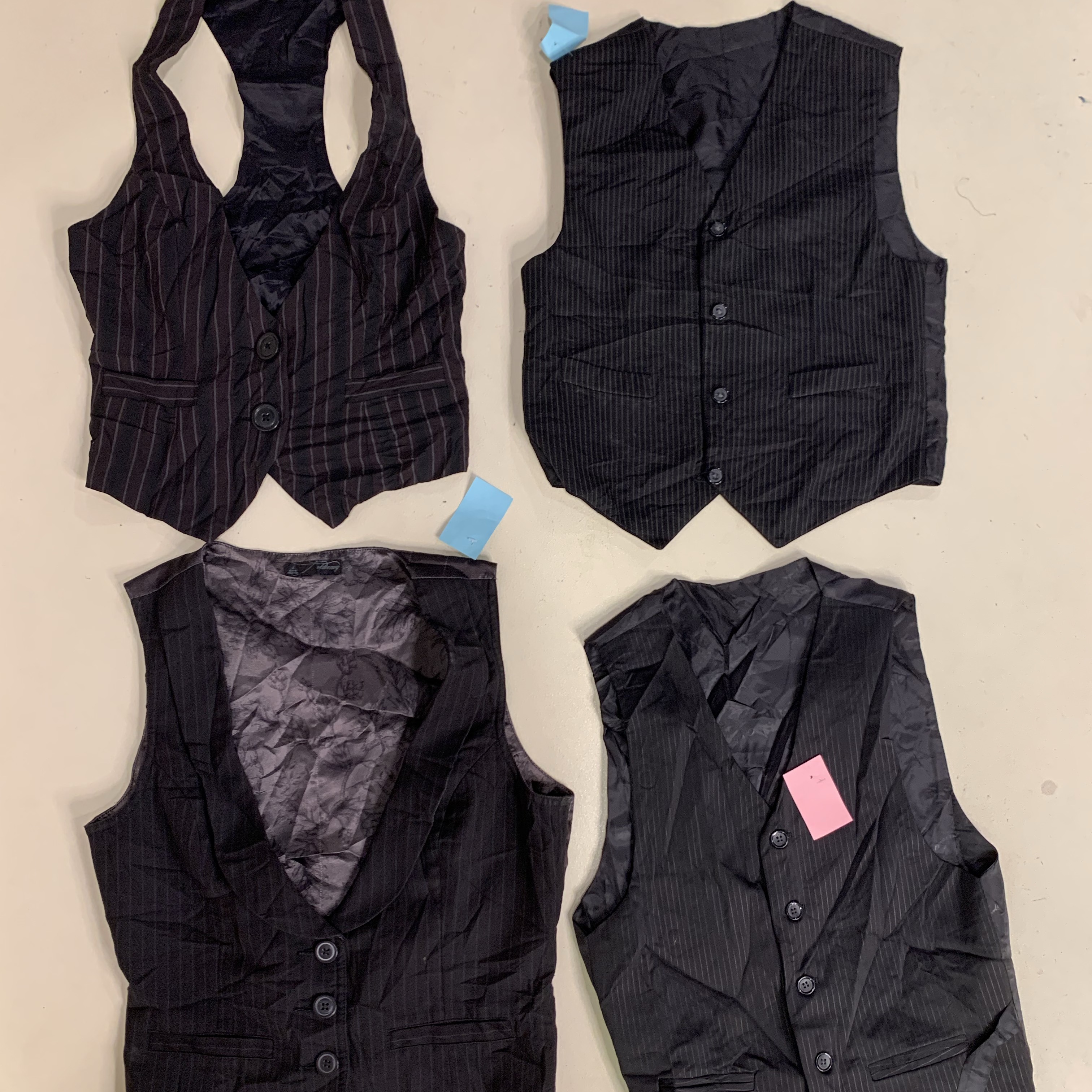 Y2K Monochrome Waistcoats ( F-736 )