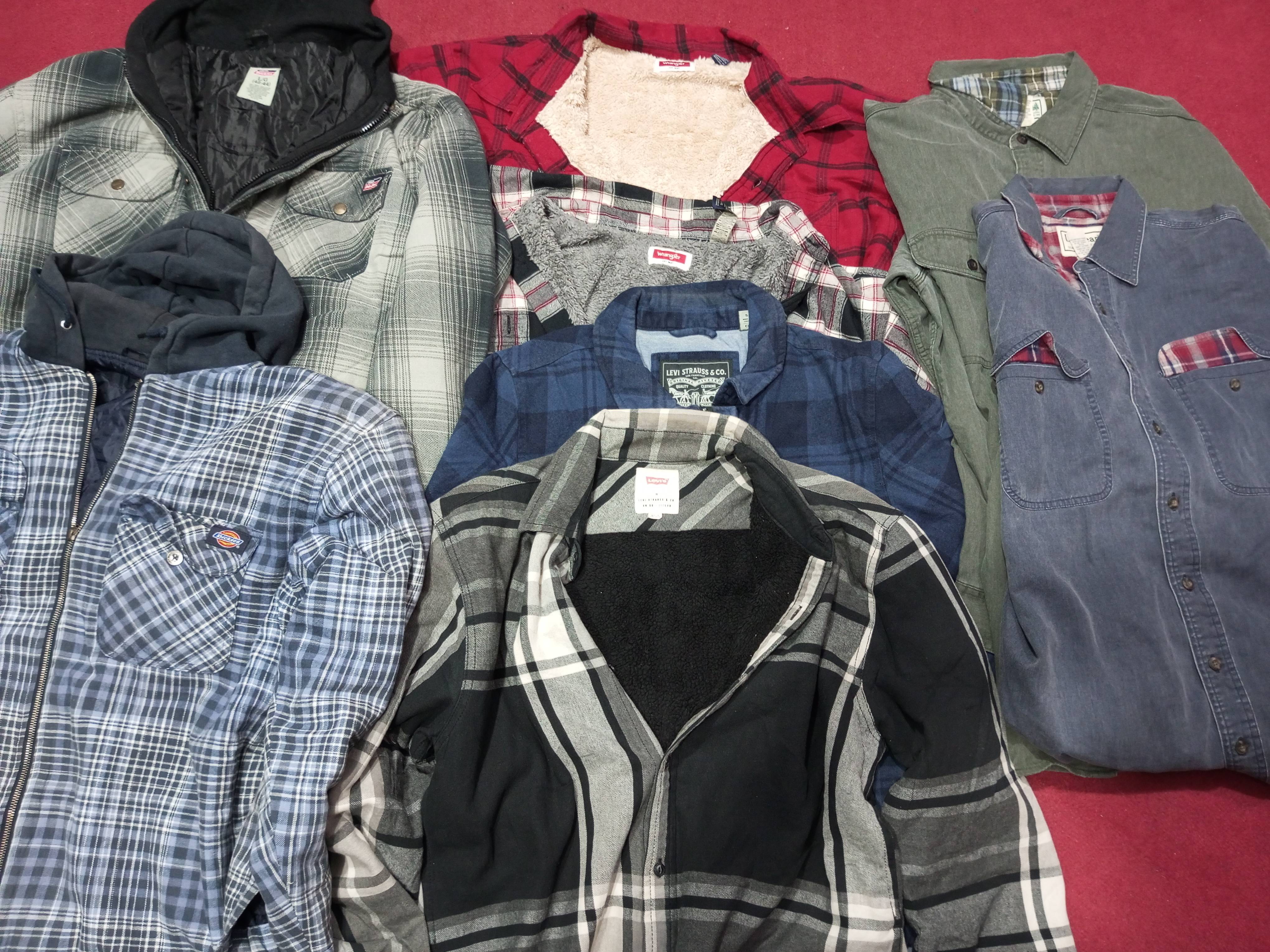 Branded Dickies, Levi's,Wrangler Mixed Shirts