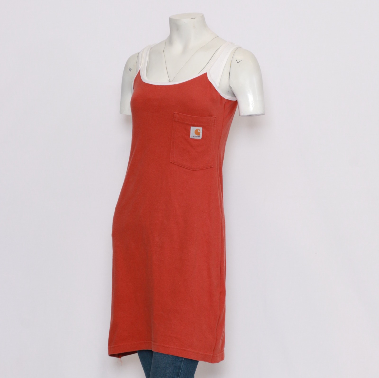 CR074 Robe Mini Revisitée pour Femmes Carhartt fabriquée à partir d'un T-Shirt Carhartt Original
