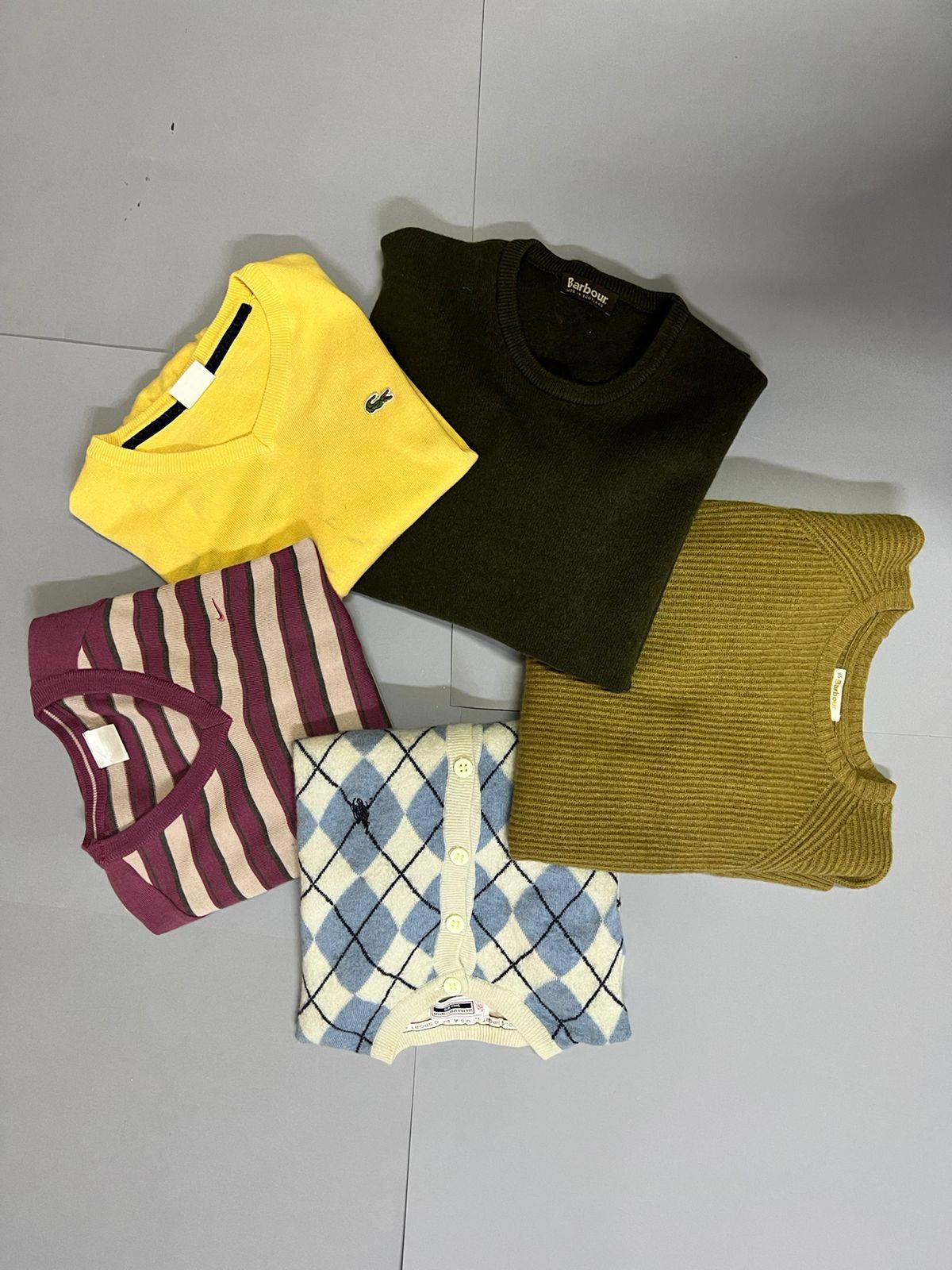 Men's Branded Sweaters Timberland, Barbour, Nautica, Lacoste, Kappa, Polo  #213