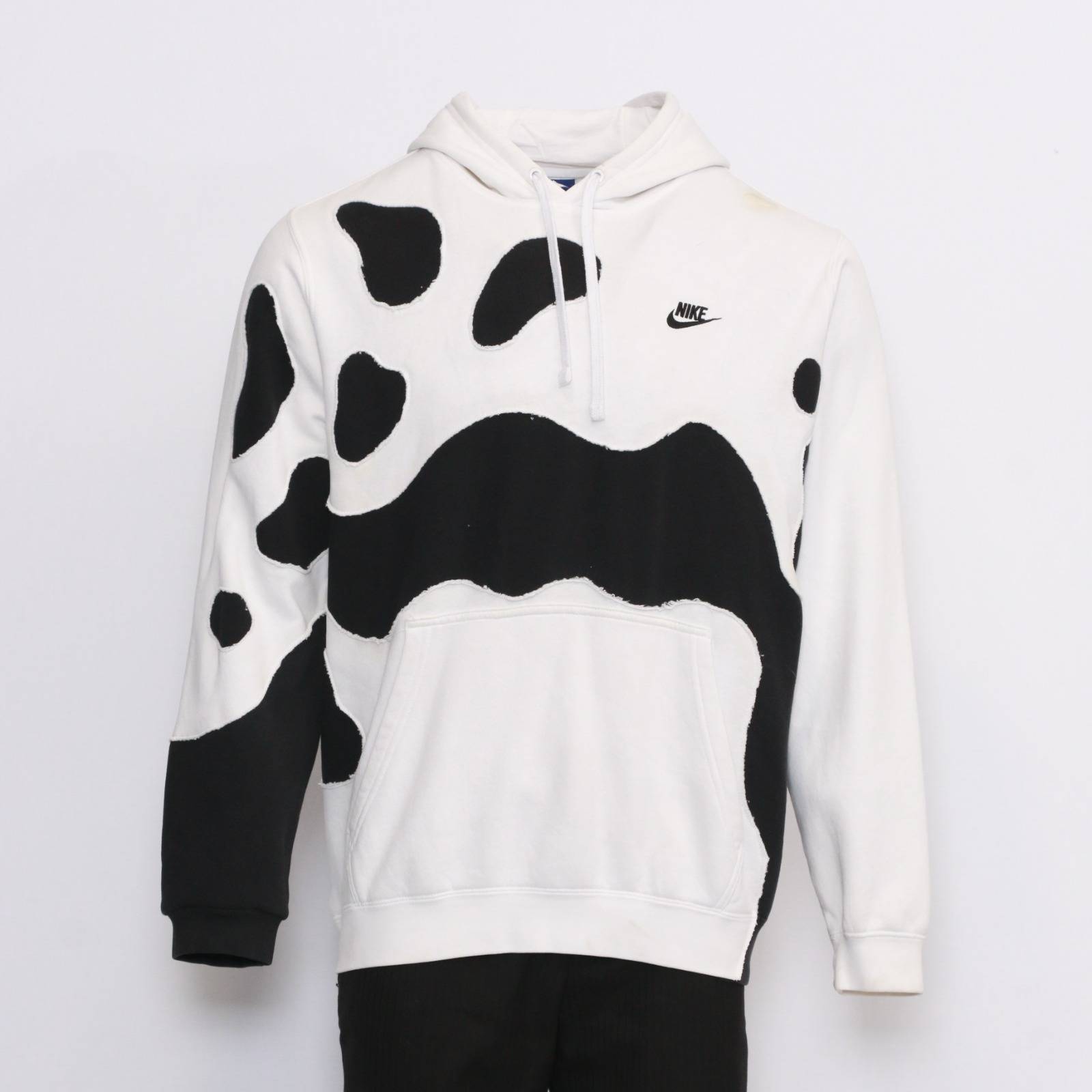 CR243A Reworked Men's Hoodies with Panda Print Patch made using Nike, Puma, Fila, Reebok, Tommy, and Other Vintage Hoodies