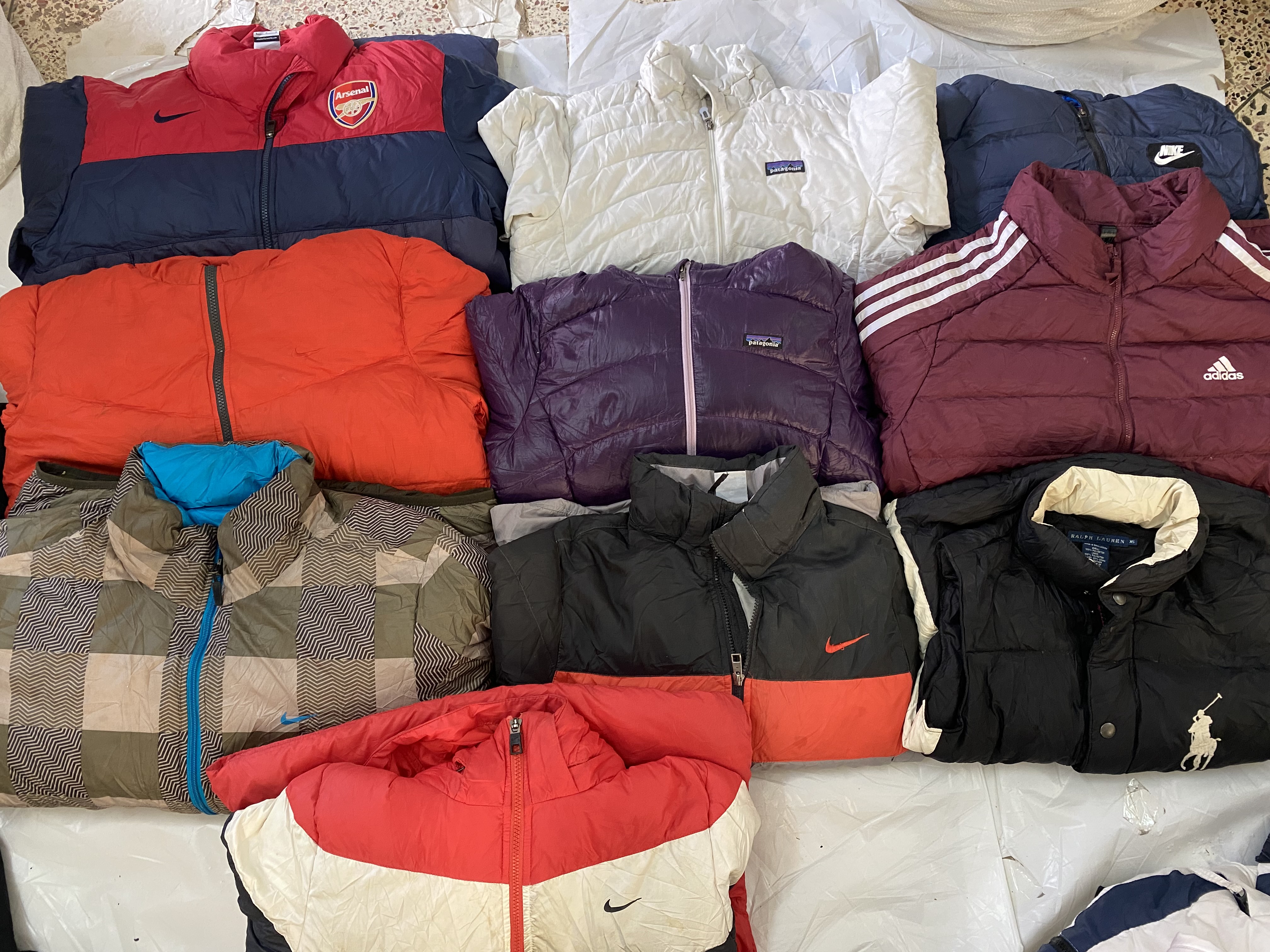 Nike/patagonia/adidas puffers