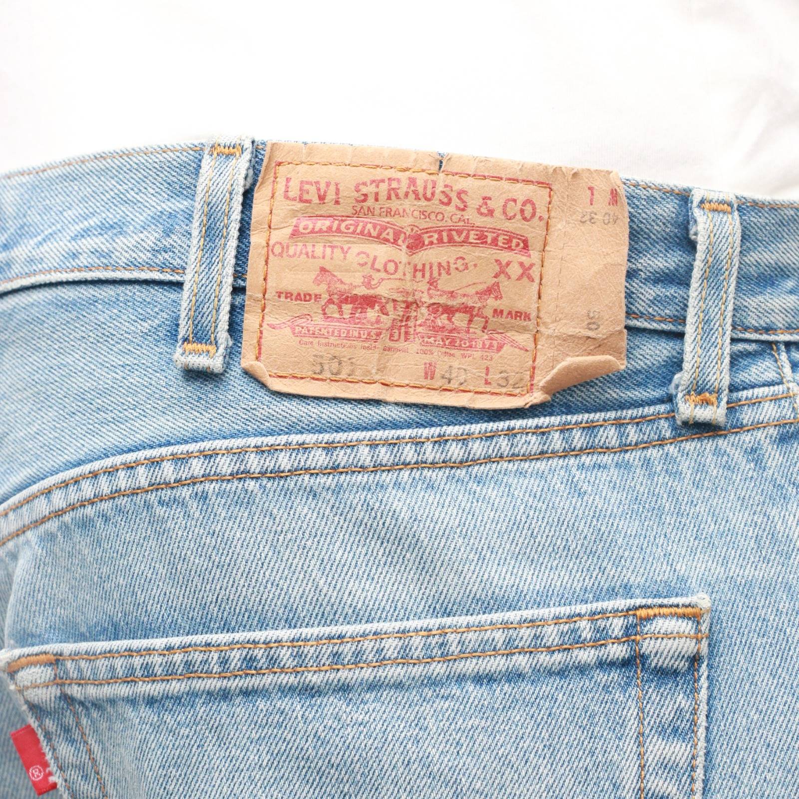 TK111 Reworked Levi's Bandana Flame Jeans Made Using Original Levi's