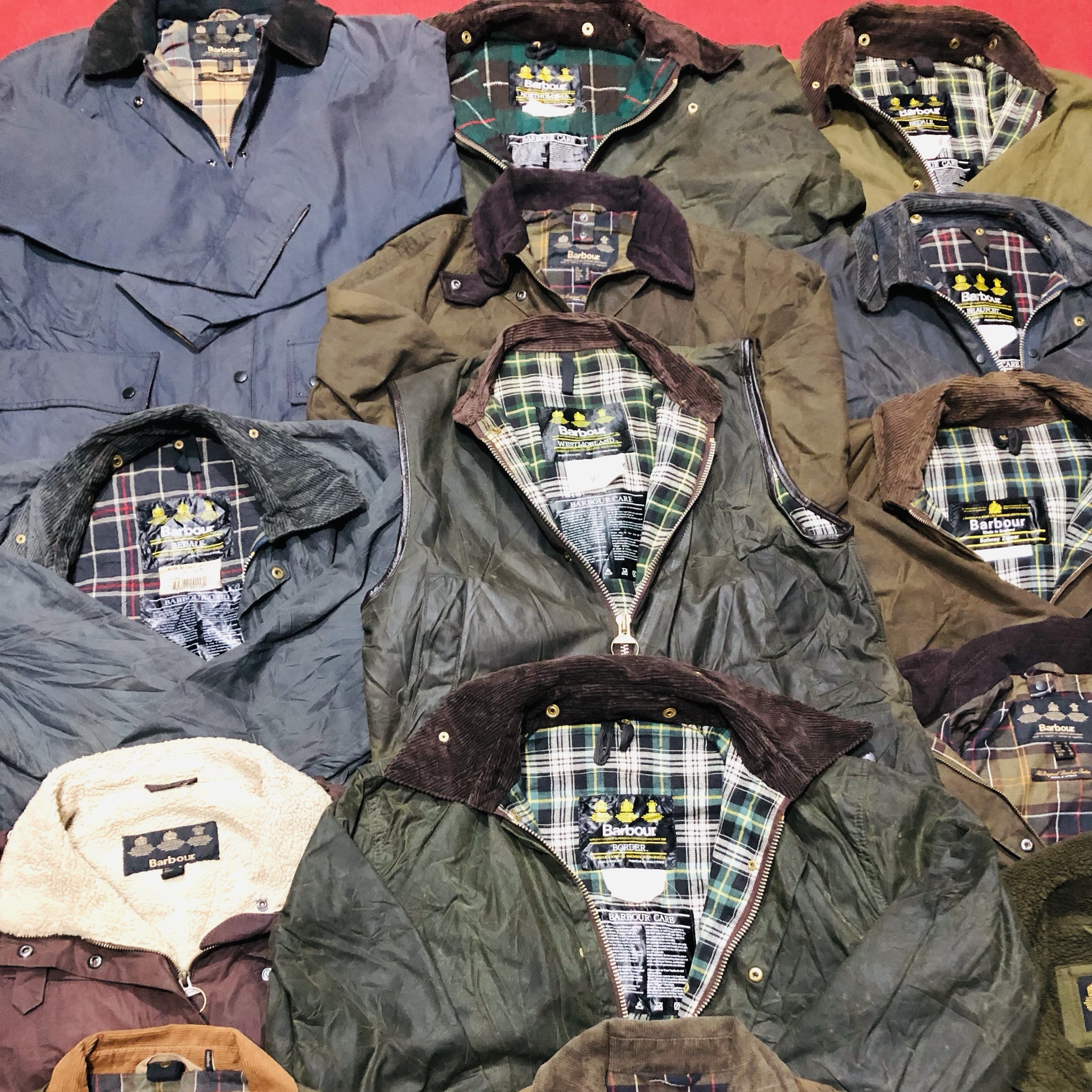 Vêtements en cire à huiler Barbour pièces 50