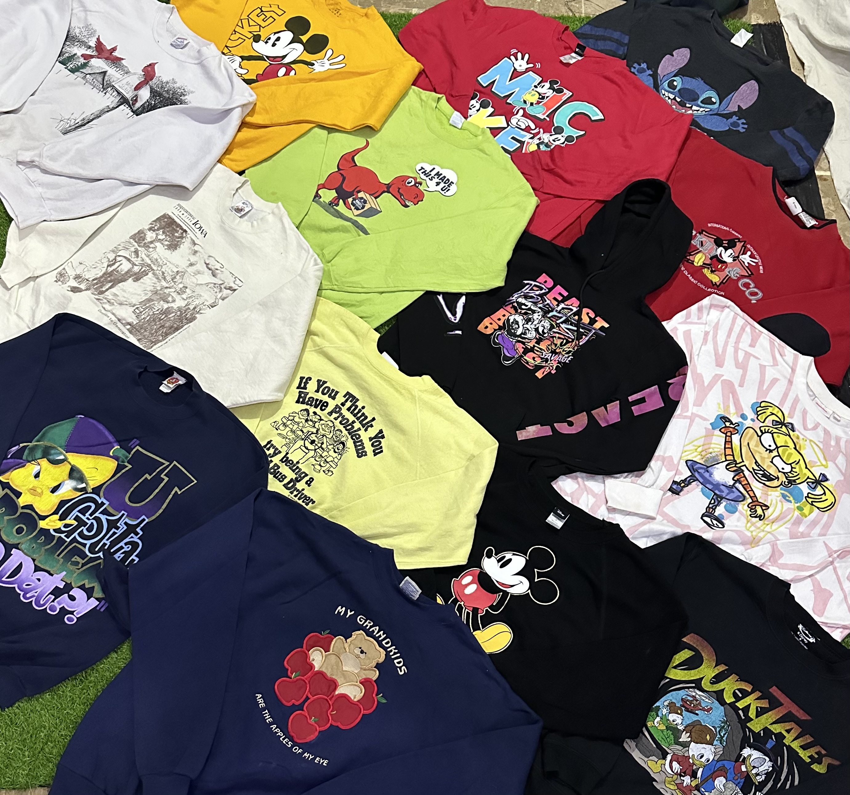 Sudaderas de Disney con dibujos animados y estampadas - 18 pièces