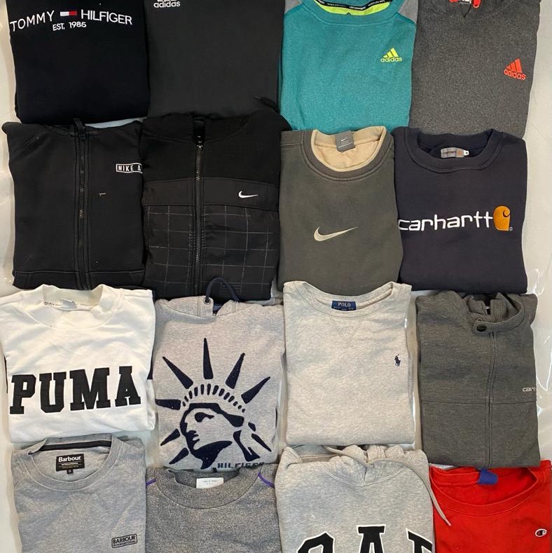 Nike/Carhartt/Polo/Adidas Vintage Sweatshirts 50 Pcs S010