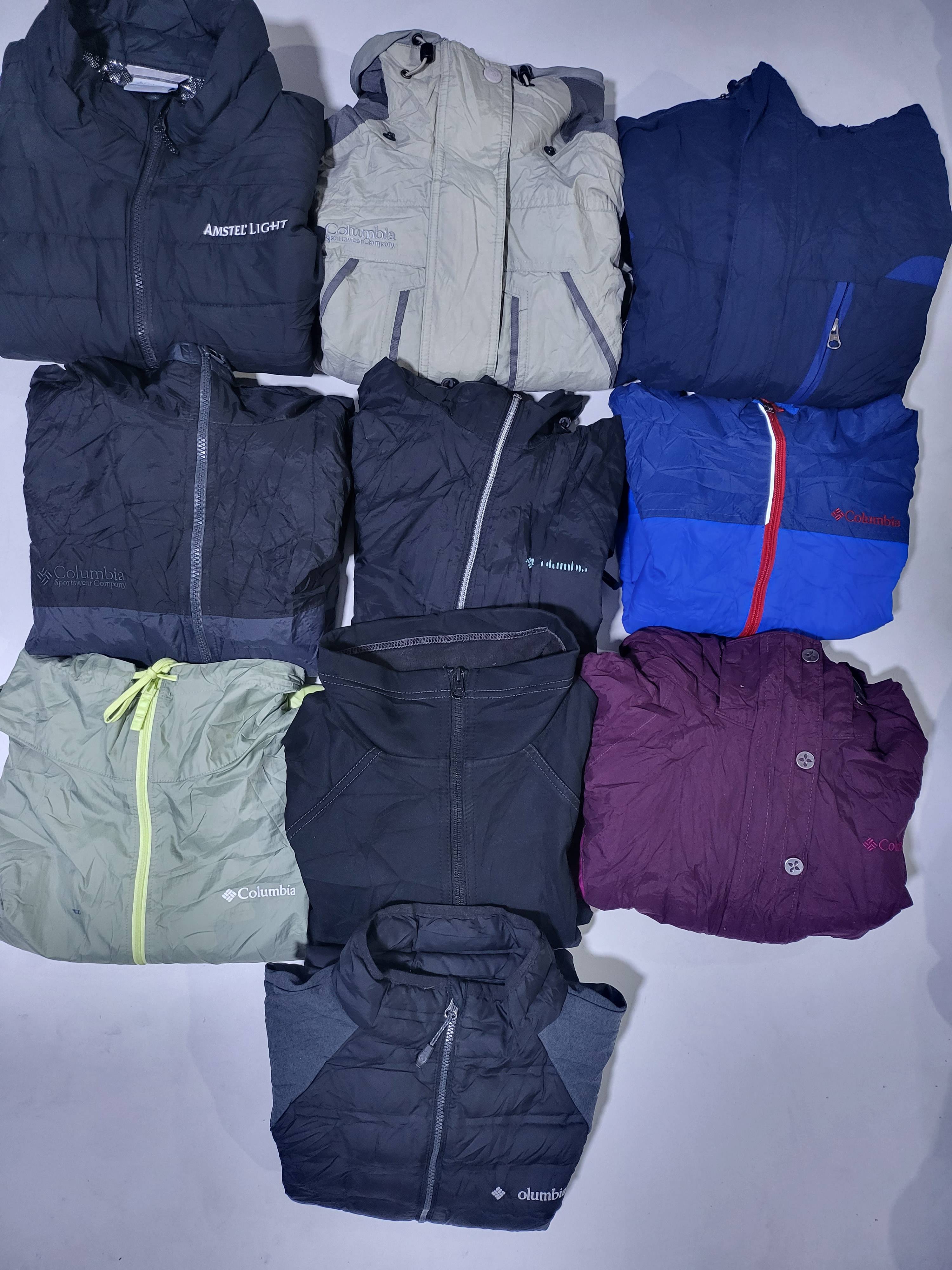 Columbia Jackets Windbreaker And Heavy Jackets 10 Pcs