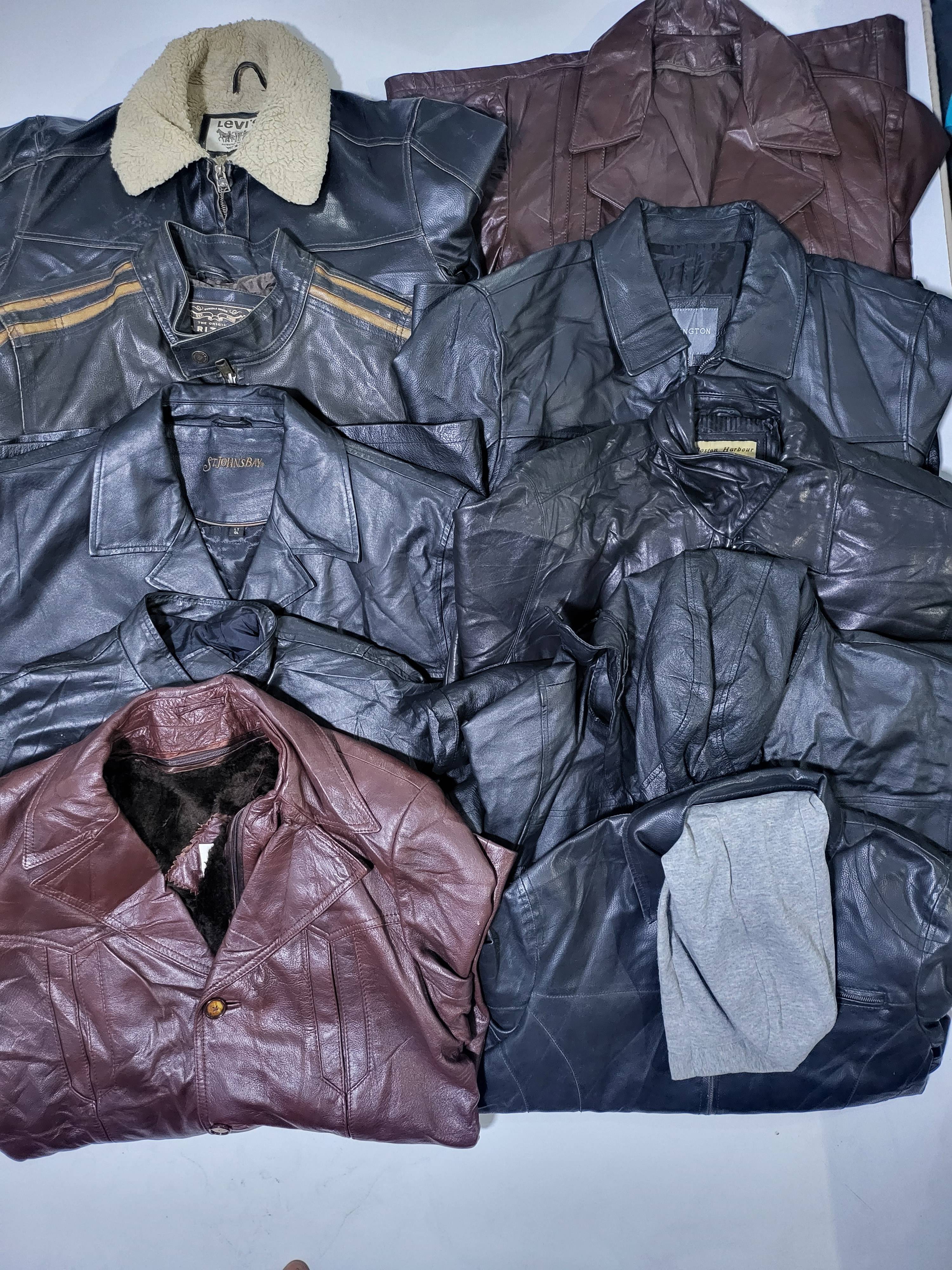 Men Leather Jacket 10 Pcs