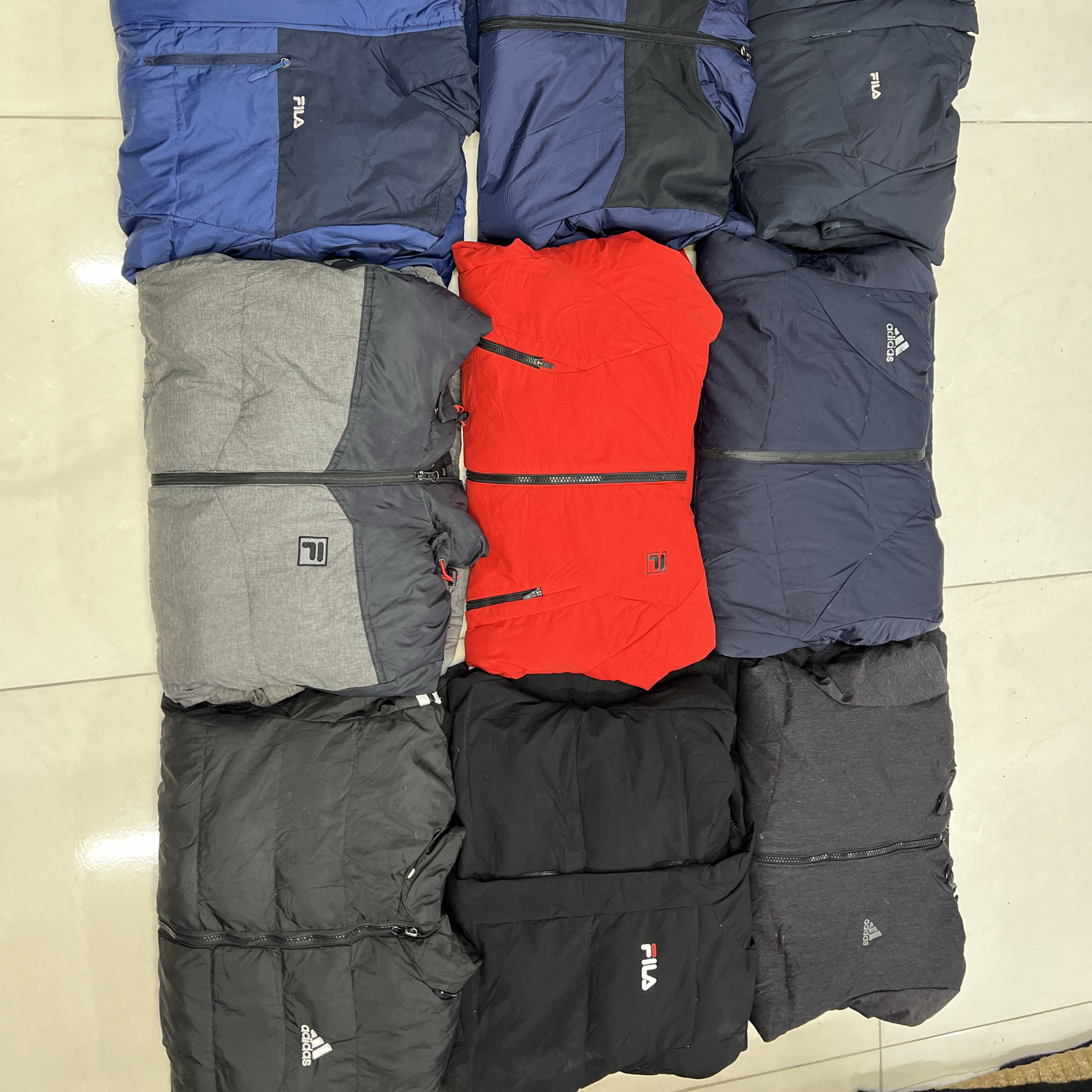 *Branded Adidas and Fila Puffer Jackets 25 pieces* #310