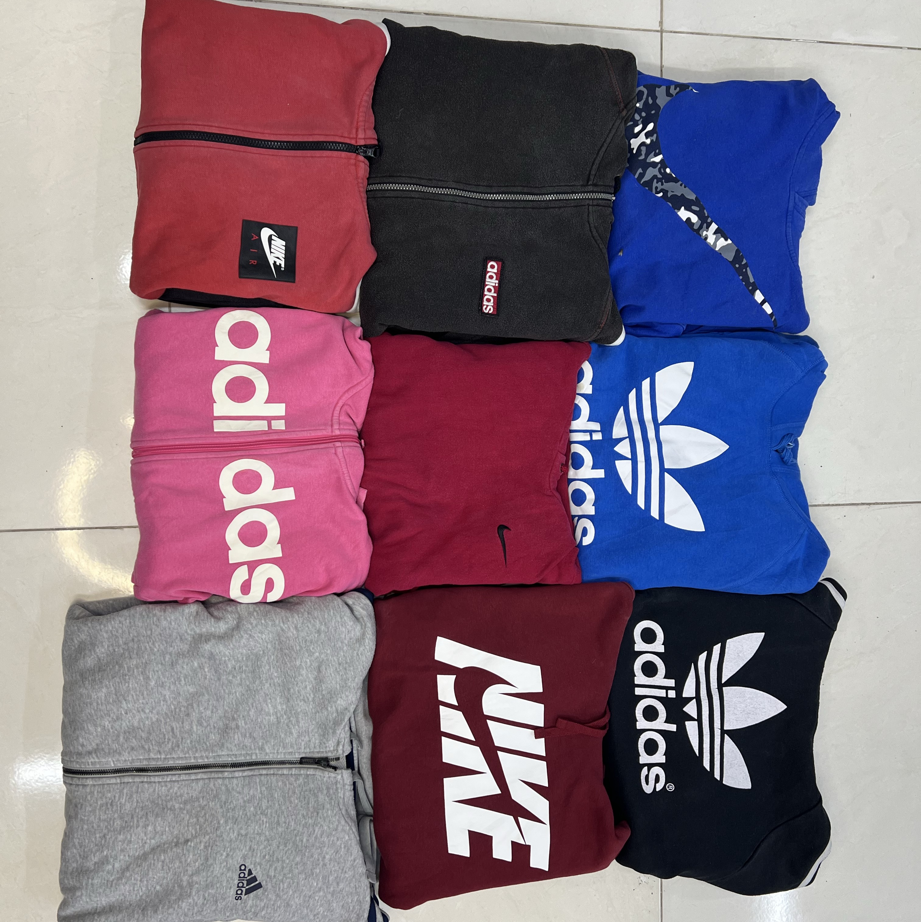*Branded Nike and Adidas Hoodies/Zippers 25 pieces* #313