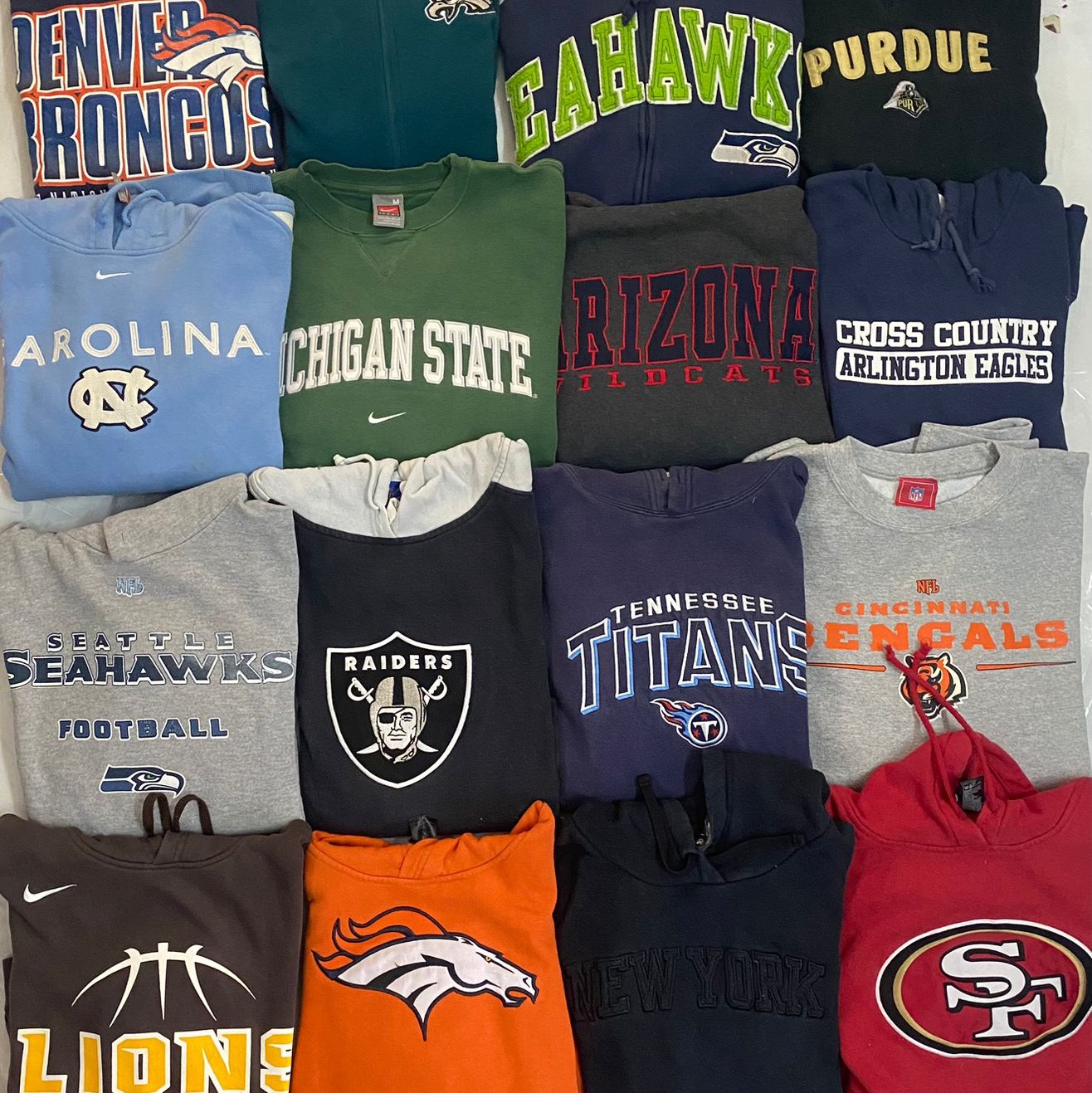 NBA/NFL/MLB sweatshirts 42 pcs