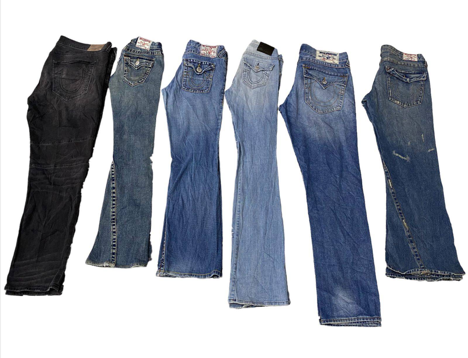 Y2k True Religion Straight/Flare Leg Jeans - 17 Pcs