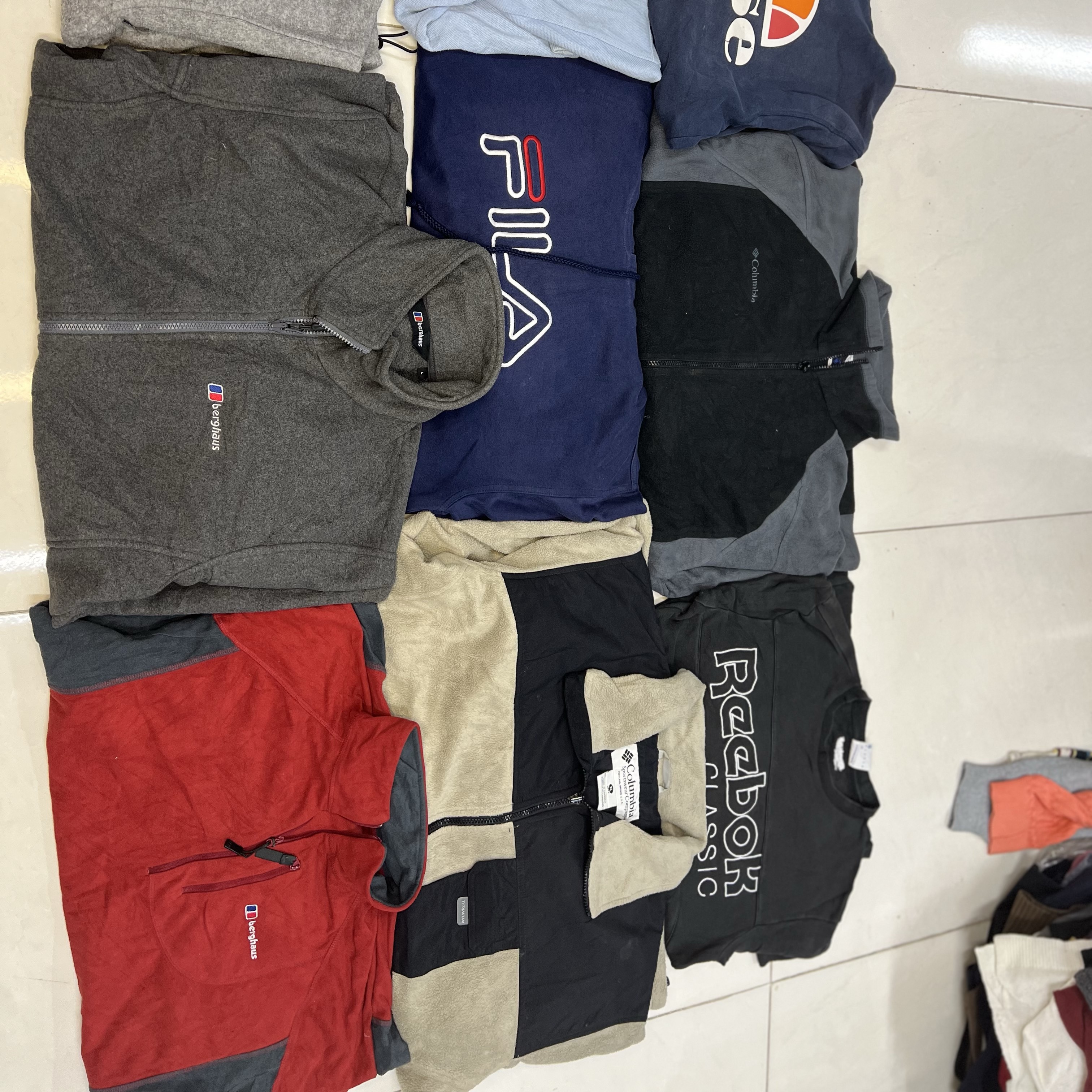 *Branded Columbia,Timberland Hoodies/Fleeces 14 pieces* #323