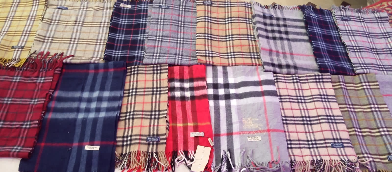 Burberry/Lacoste/Ralph Lauren Scarves 25 PCs