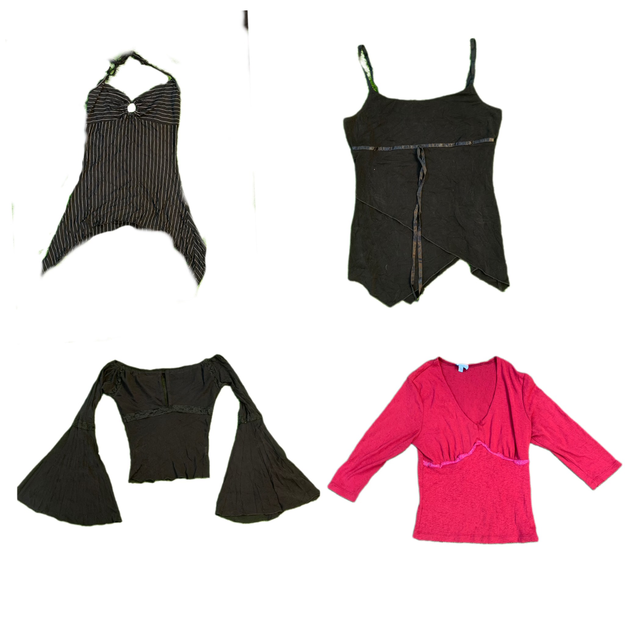 Y2K Italian Bale Romantic Grunge Tops (DR-028)