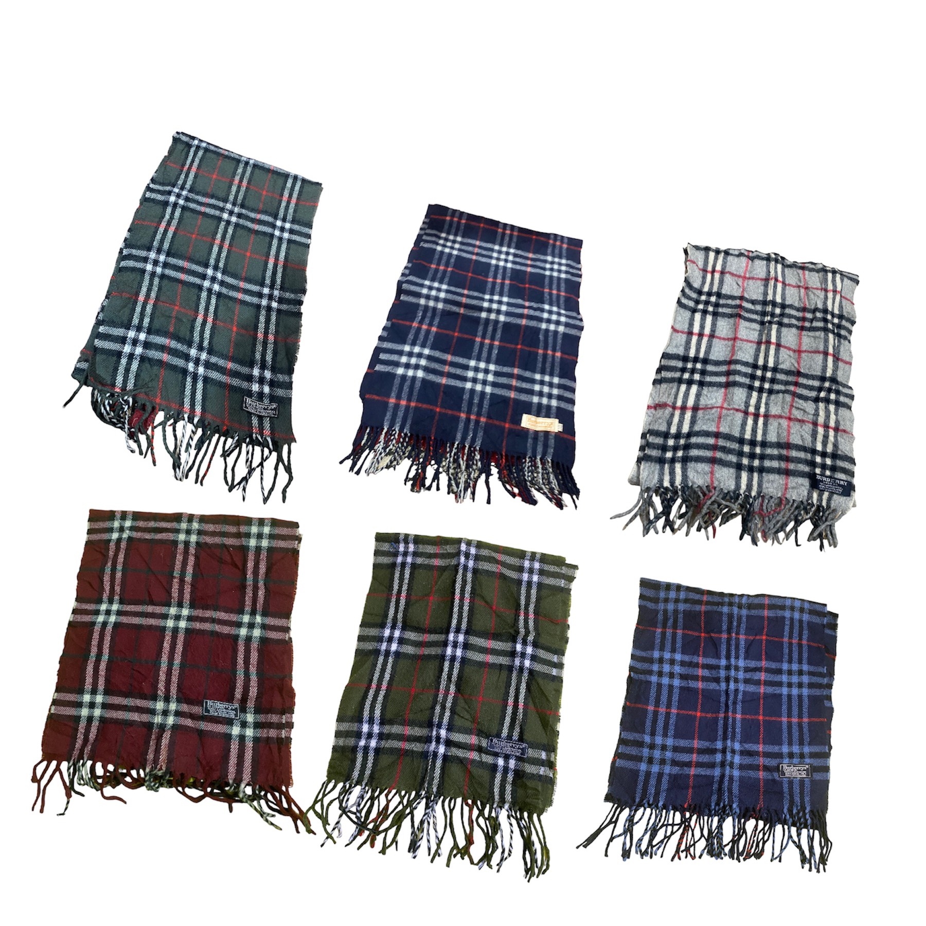 Y2K Clueless Style Burberry Muffler Scarves 11 (Pcs)