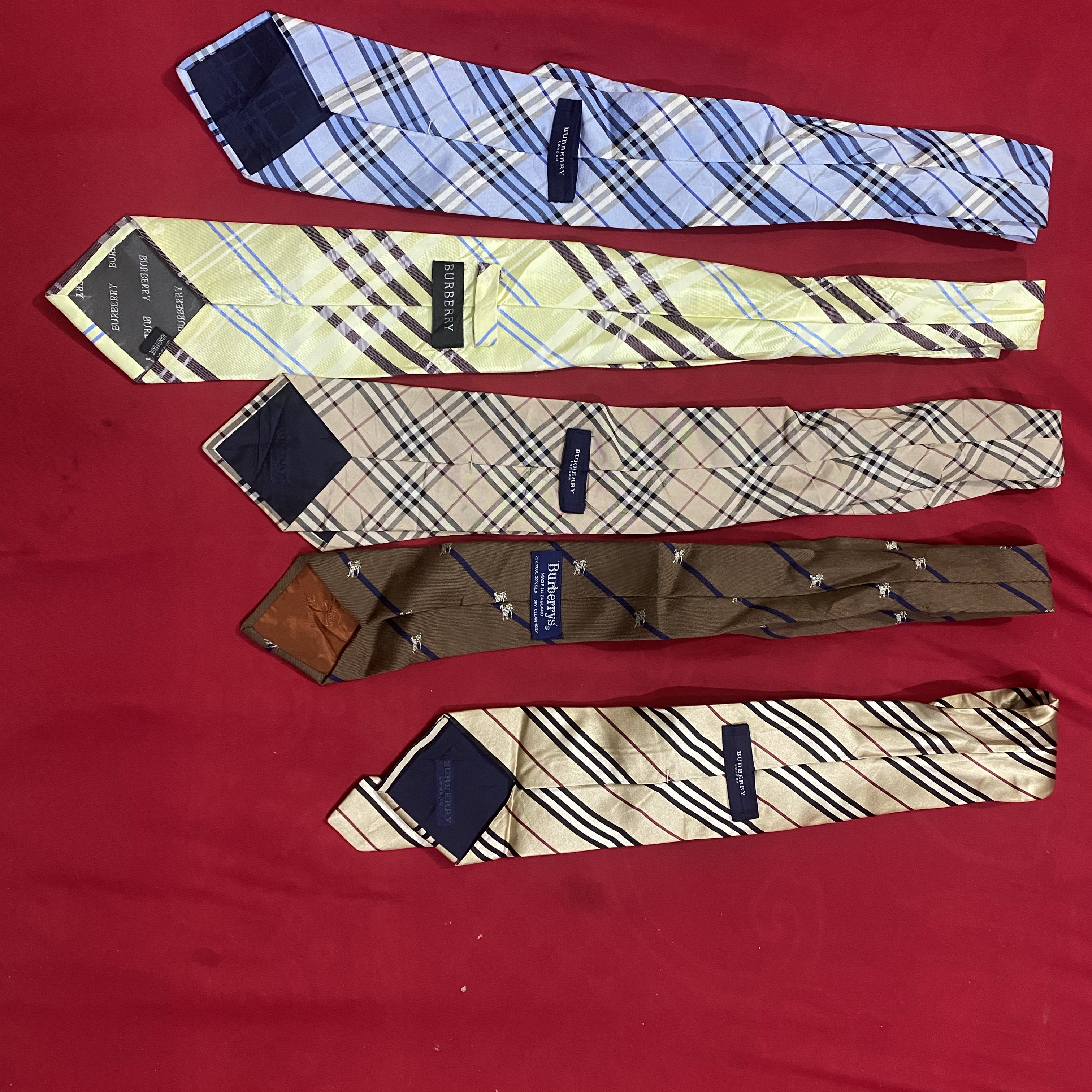 90’s Y2k core buberry ties