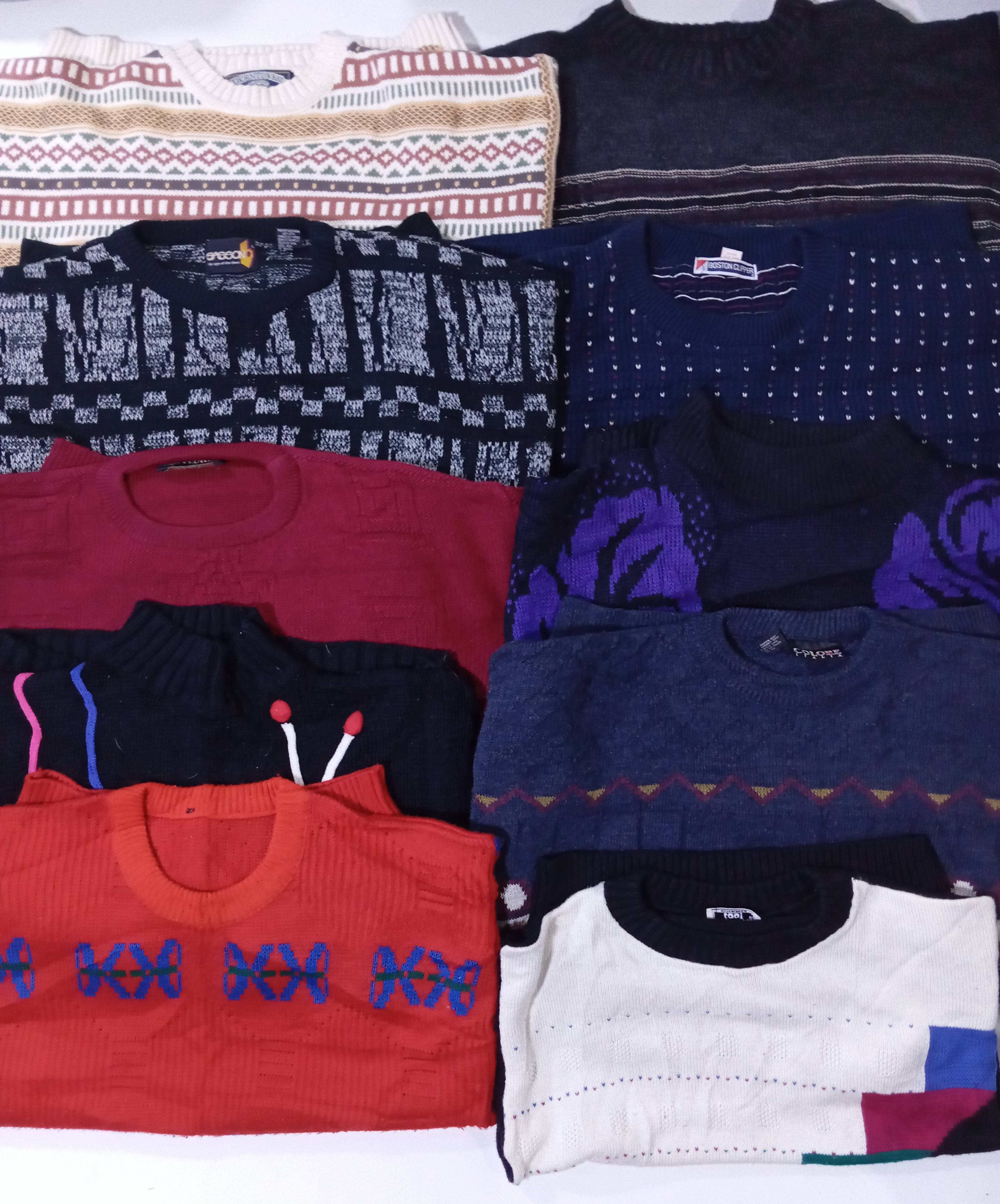 Crazy Multi Colours sweaters 10 Pcs