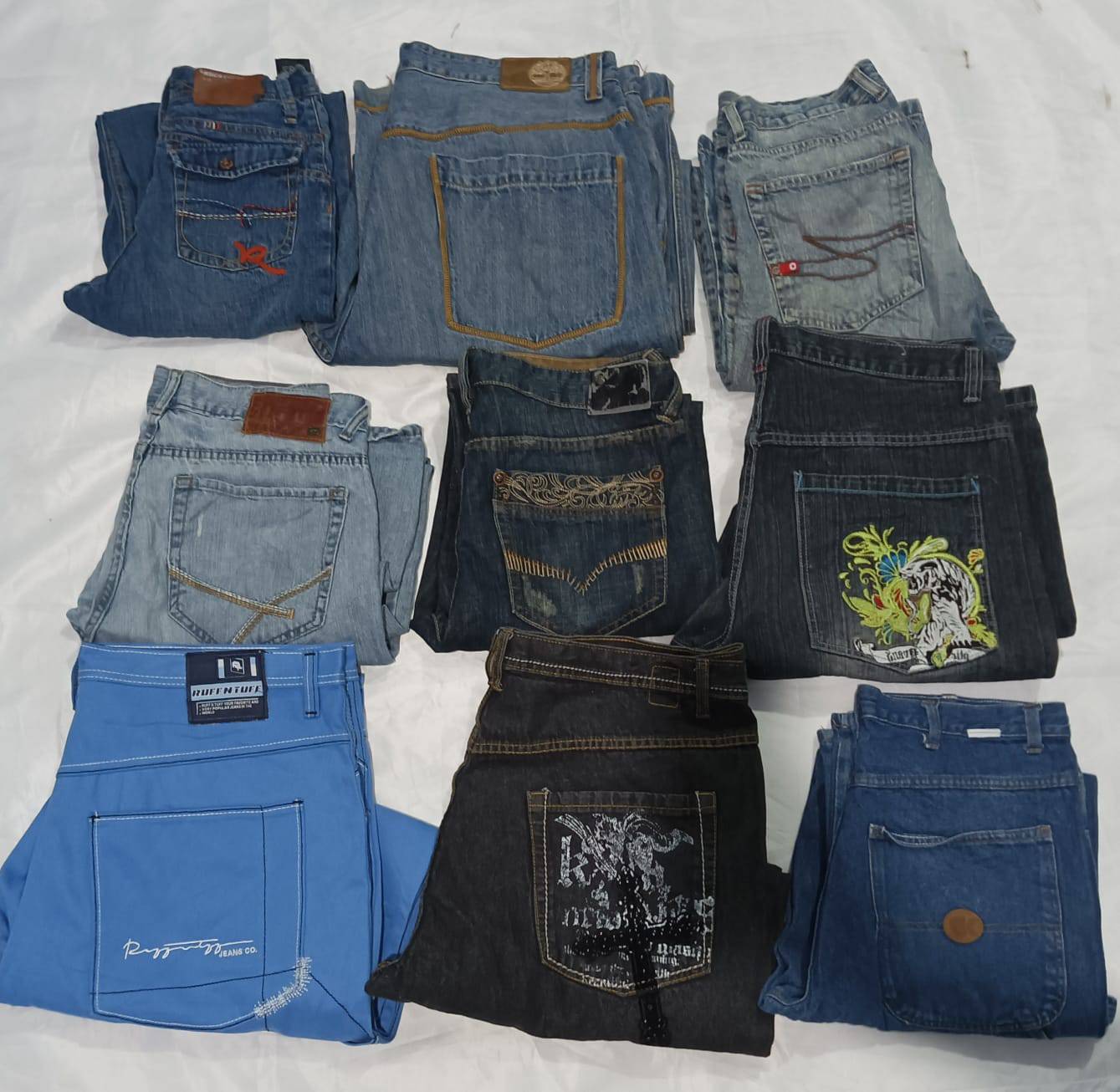 Hip-hop jeans( coogi, ecko, South Pole, D&G, rocawear, paco jeans, basic code, and embroidery  jeans 27