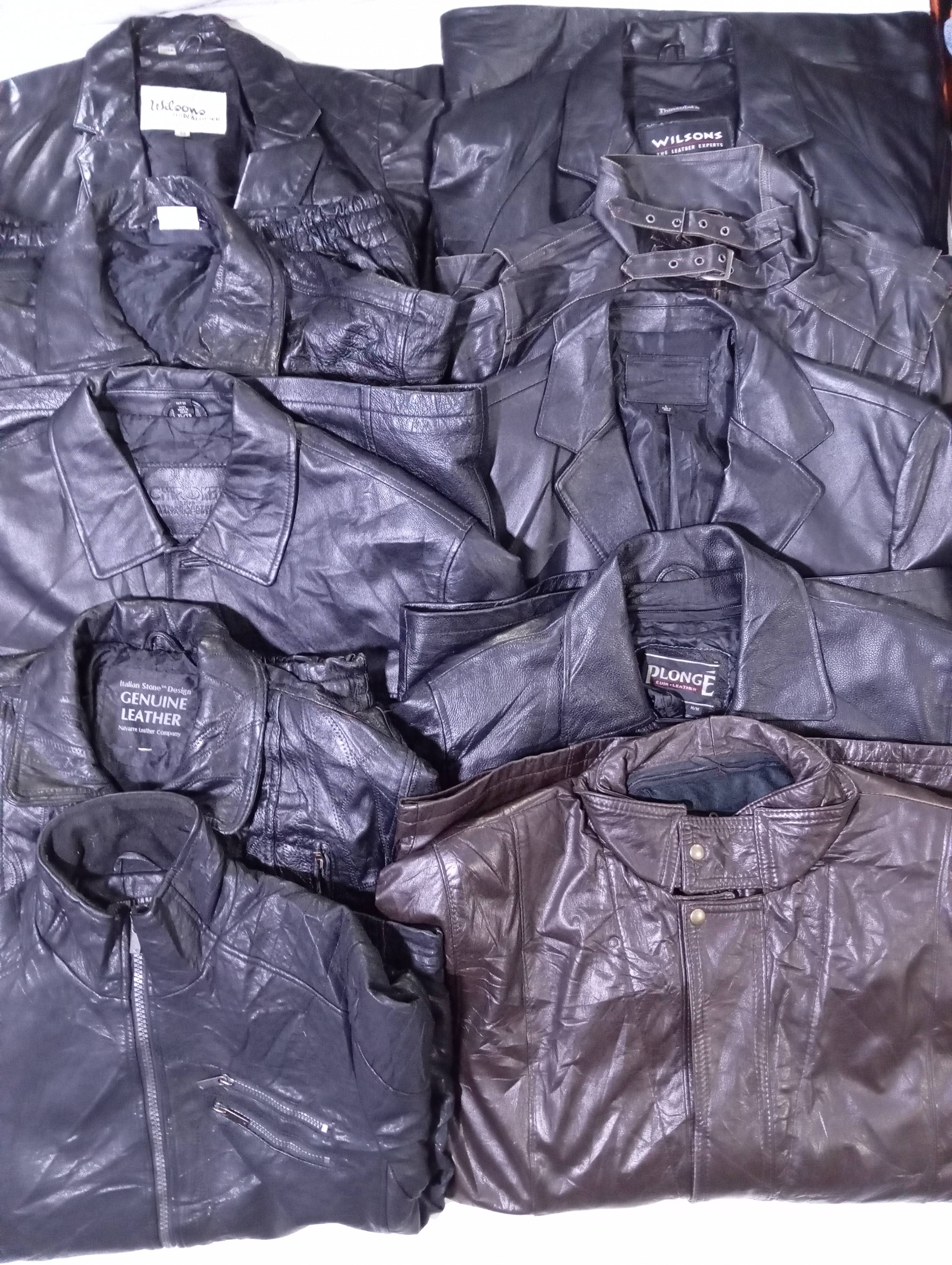Men Leather Jackets 10 Pcs