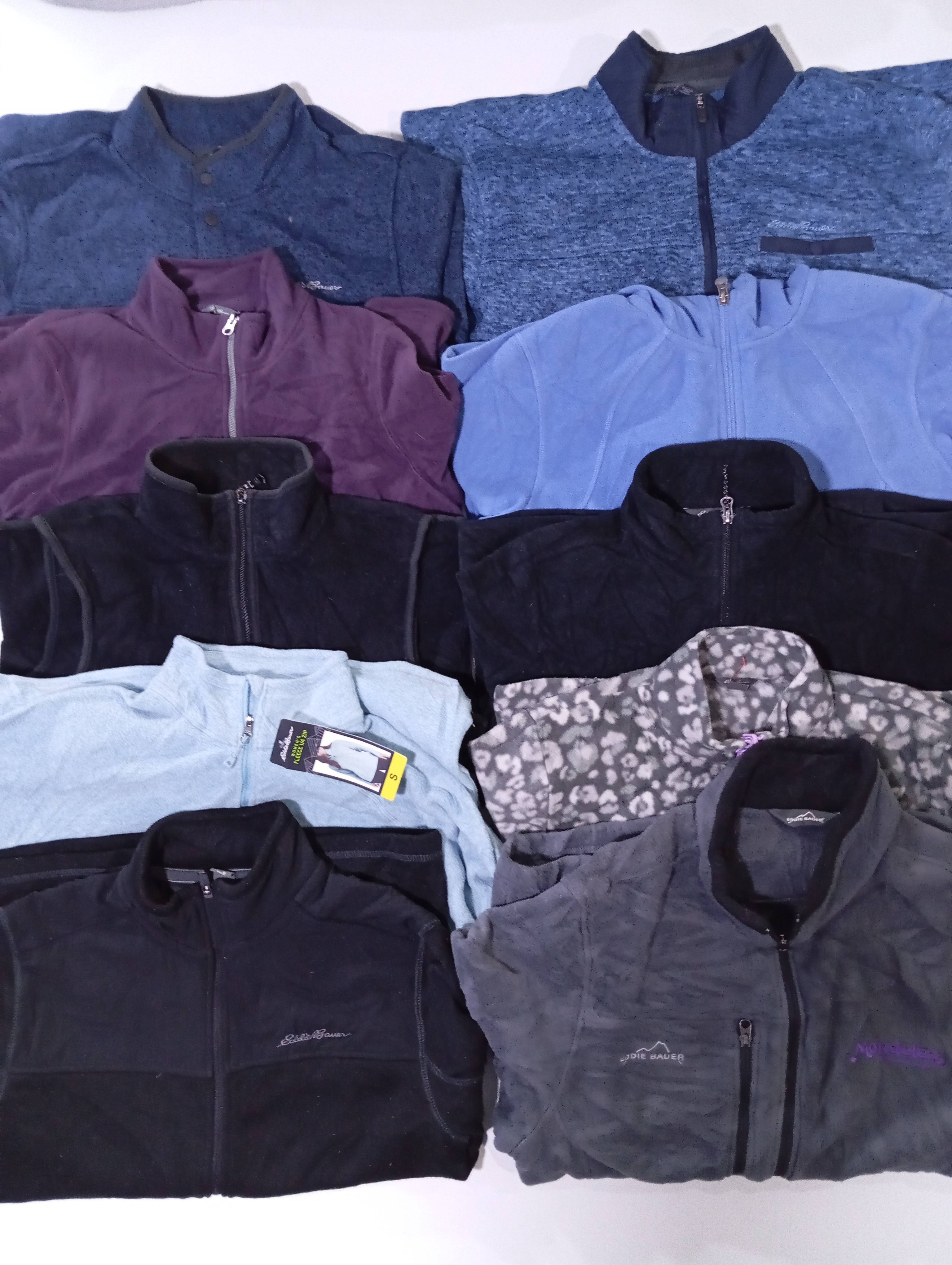 Eddie Bauer Fleece Jackets 10 Pcs