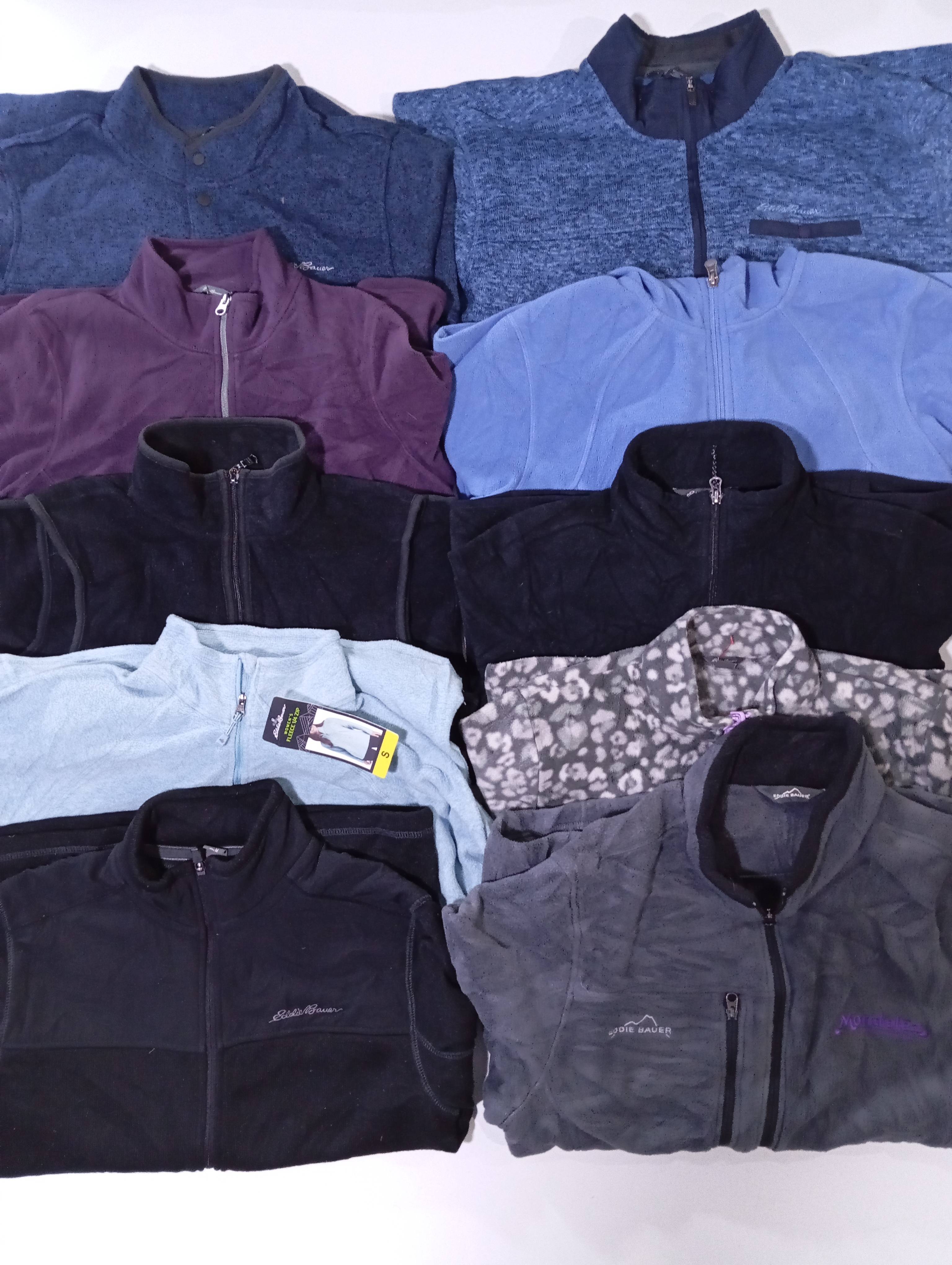 Eddie Bauer Fleece Jackets 10 Pcs