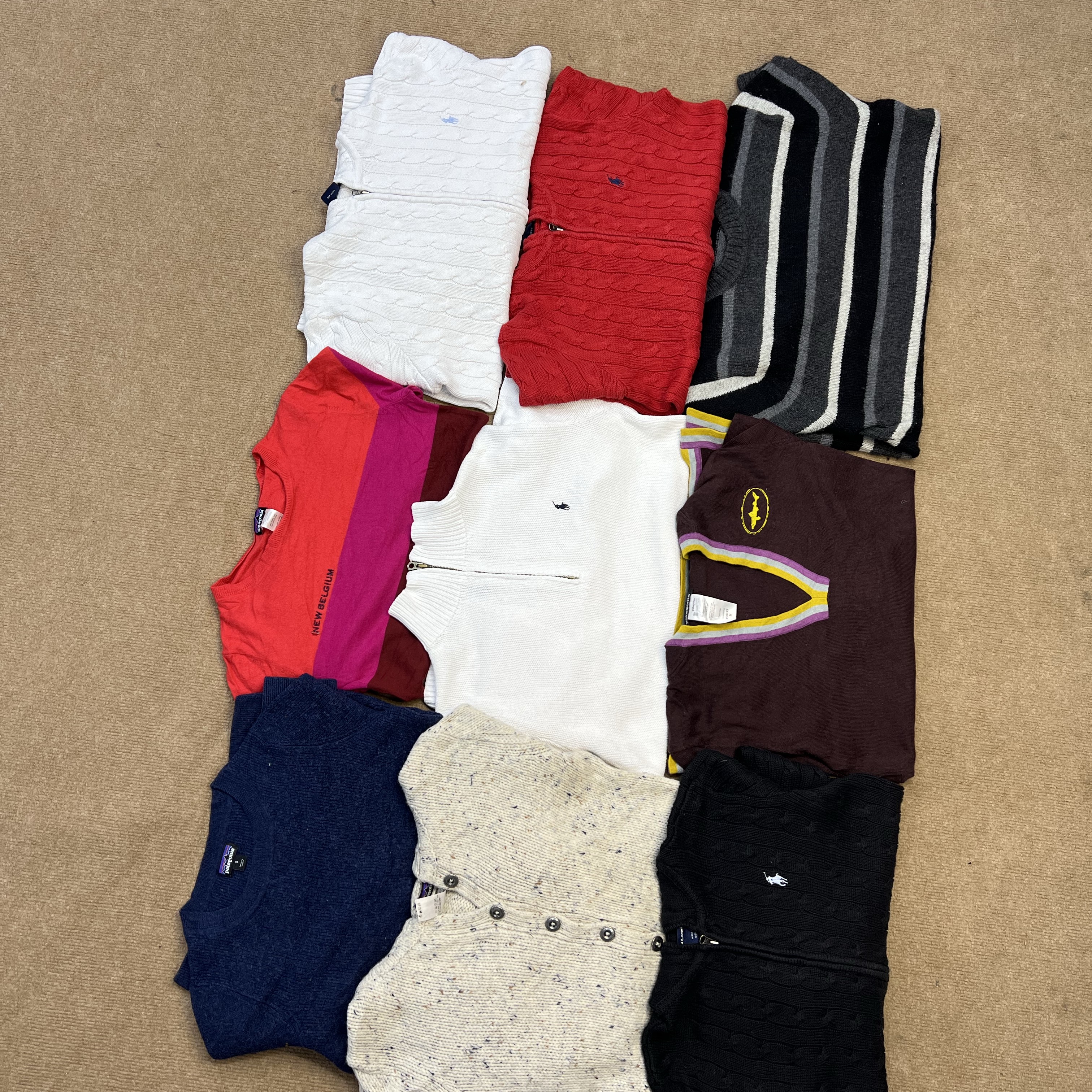 Branded Patagonia and Polo Sweaters 22 pieces #356