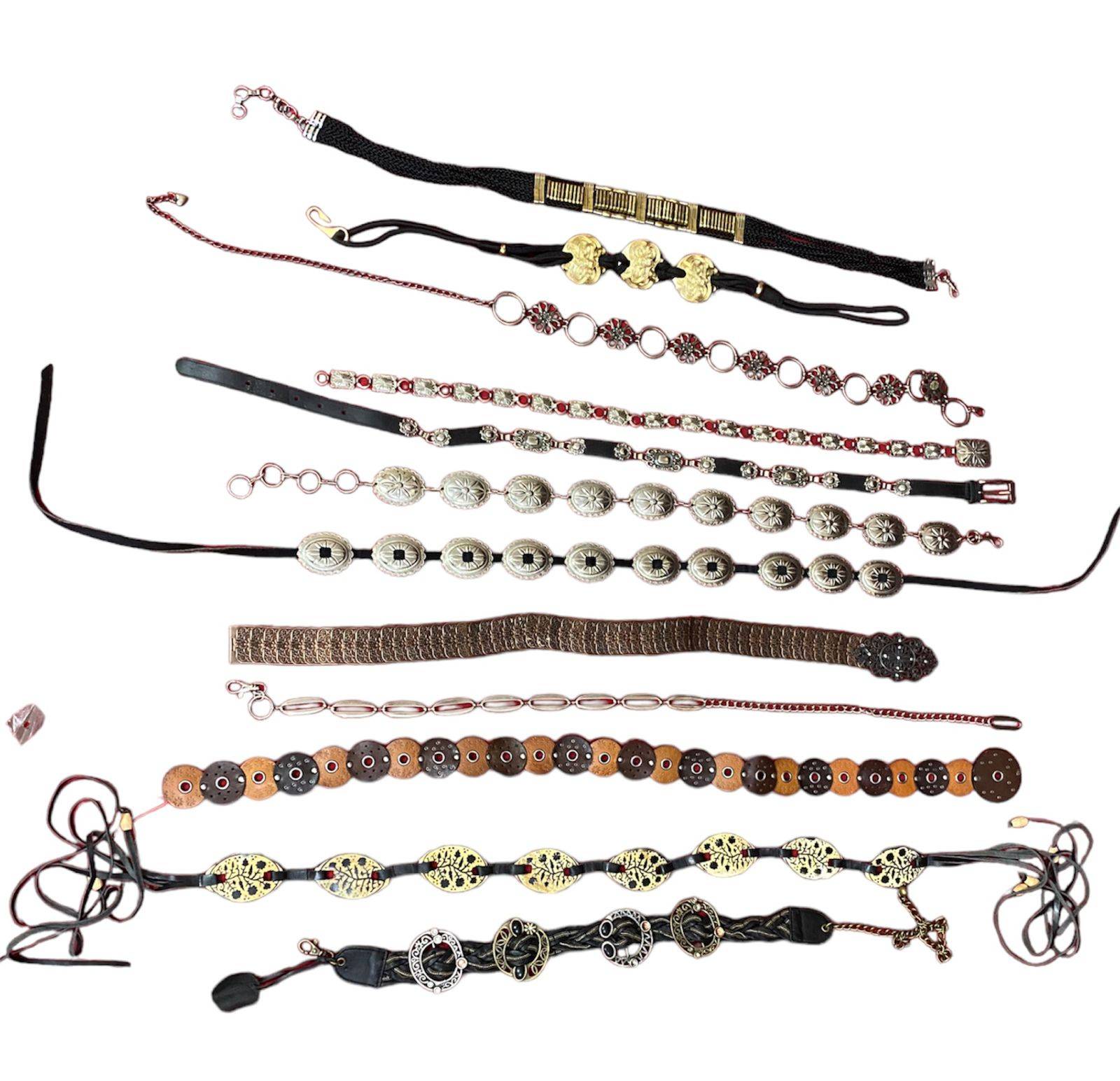 Y2K Coyote Ugly Unique Metal Belts 13 (Pcs)