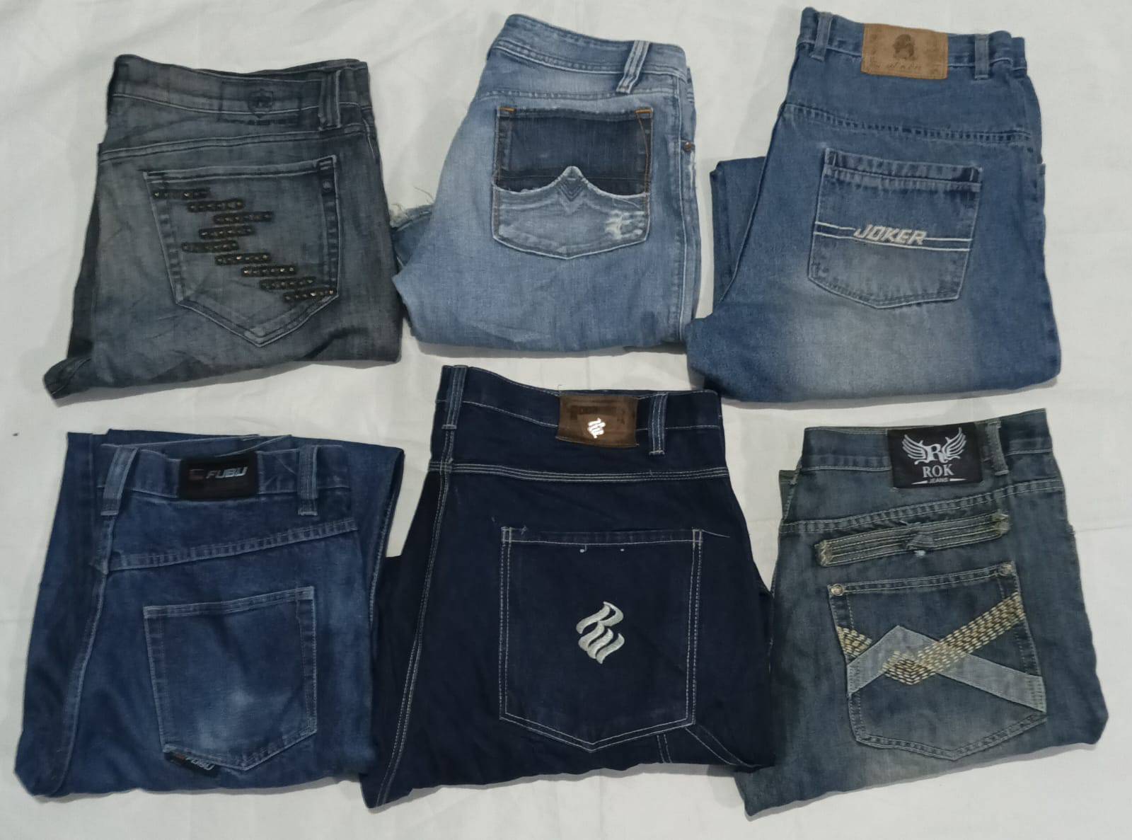 Hip-hop jeans fubu rocawear, rockrivival South Pole 24