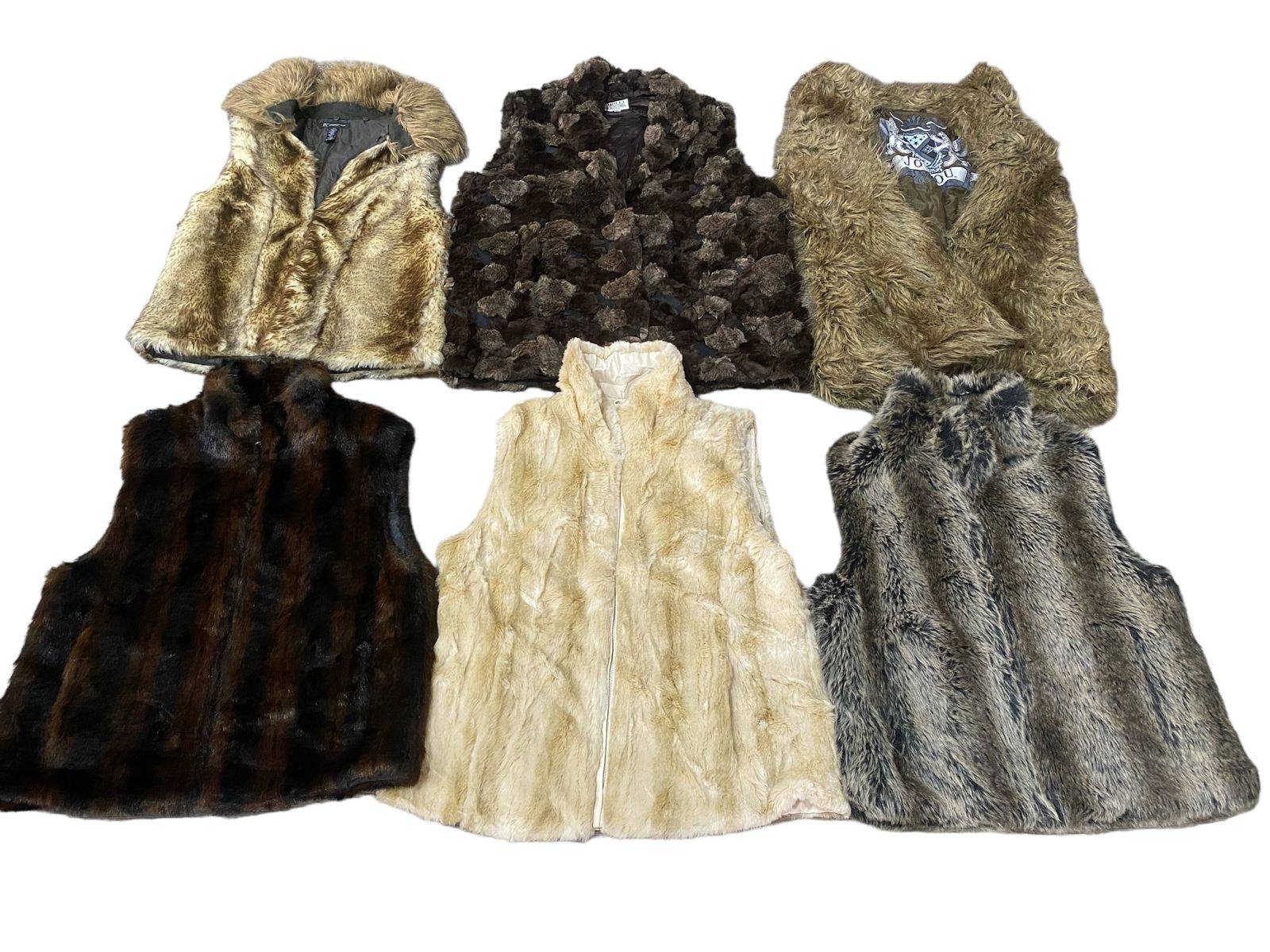 Y2k 2024 -  European Bale Fur Vest Mixed - 16 Pcs