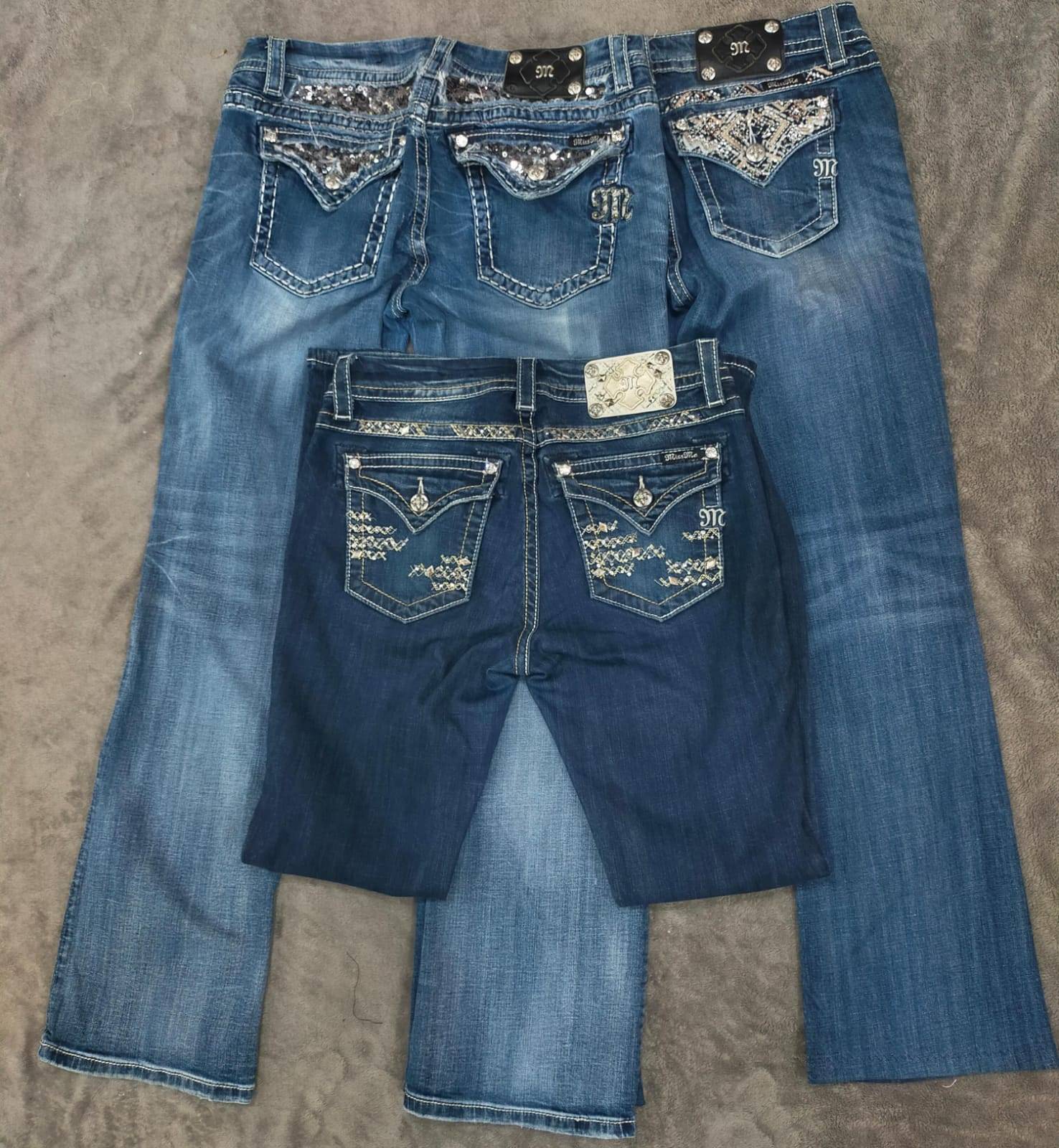 Y2K 2024 HE032 Miss Me Boot Low Rise Slim Fit Stretch Women's Denim Jeans  - 40 Pcs