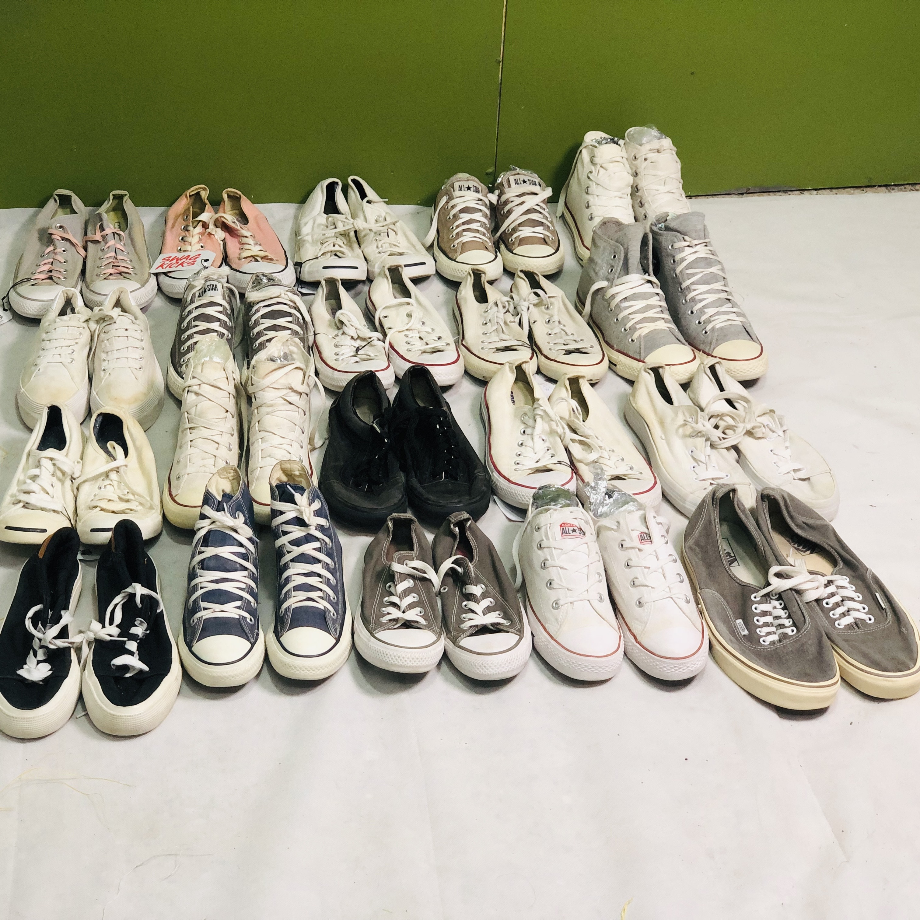 All Star Converse Vans sneakers bundle of 20 pairs Vintage Wholesale Marketplace Bulk Vintage Wholesale Fleek