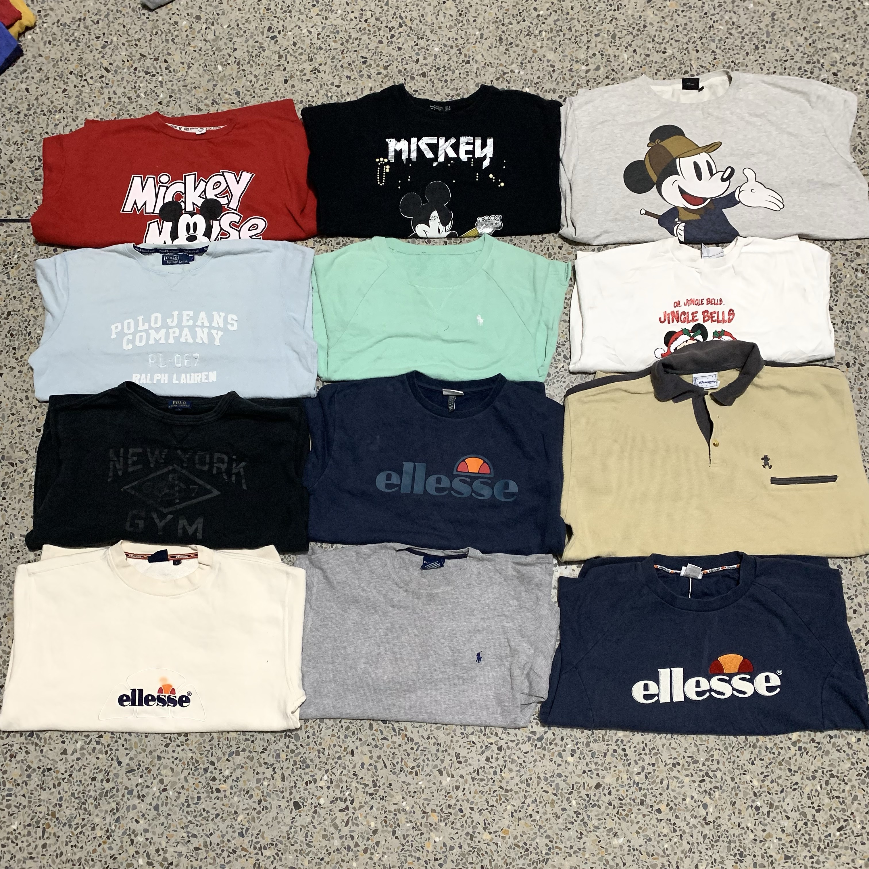 Branded Ralph Lauren, Ellesse & Disney Vintage  Sweatshirt’s ——- 20pcs