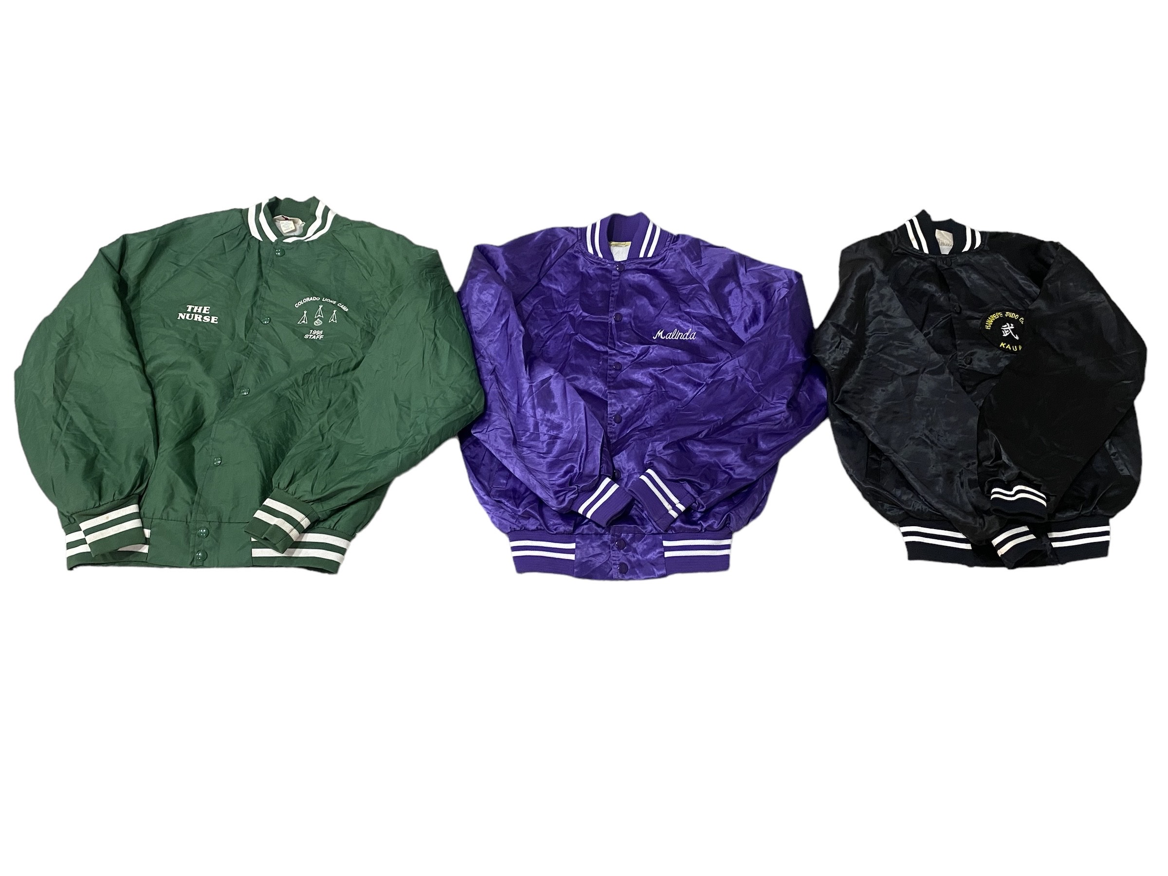 Vestes en nylon de baseball vintage - 25 pièces
