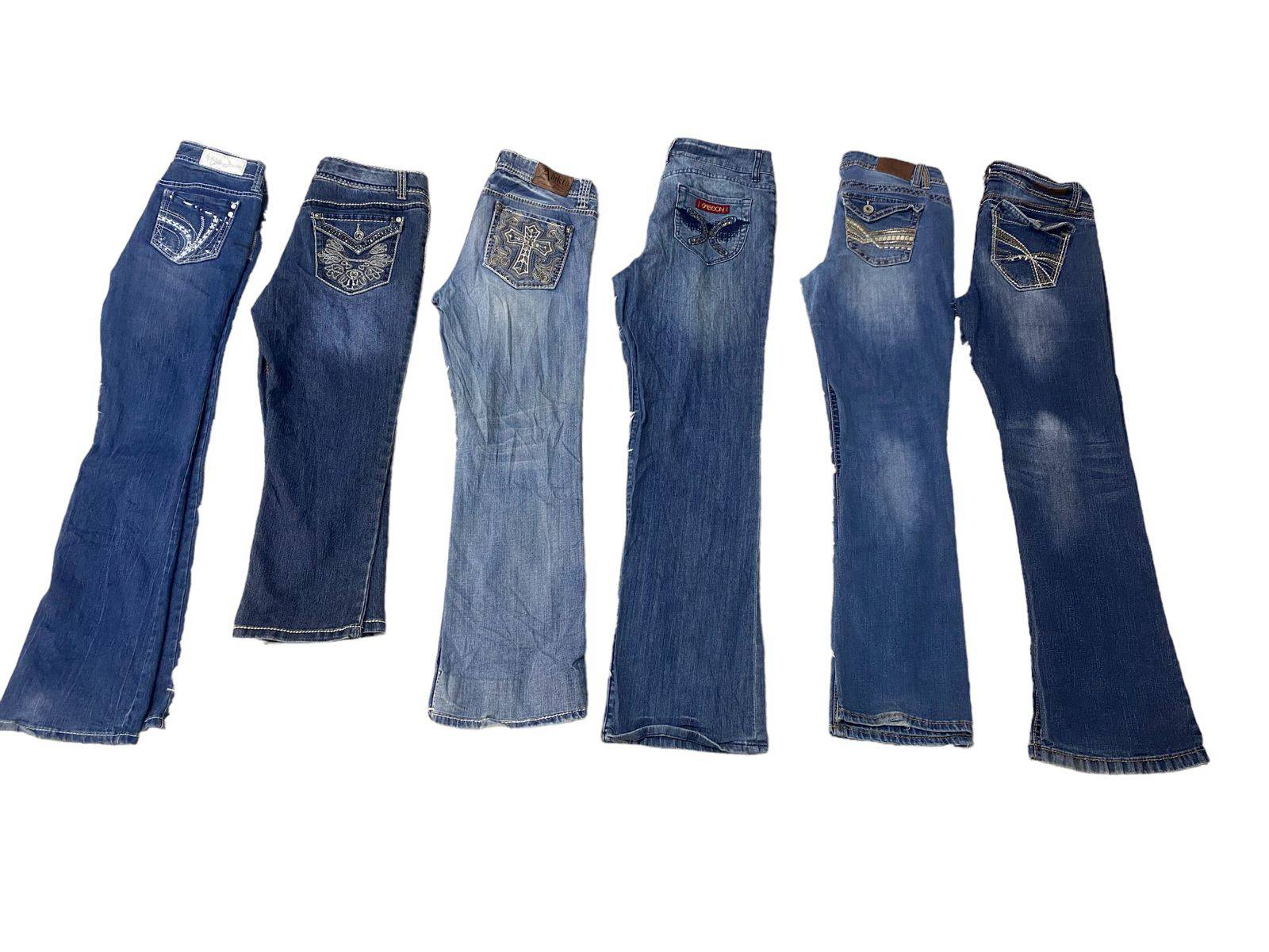 Y2K Light Beaded Jeans - 12 Pcs