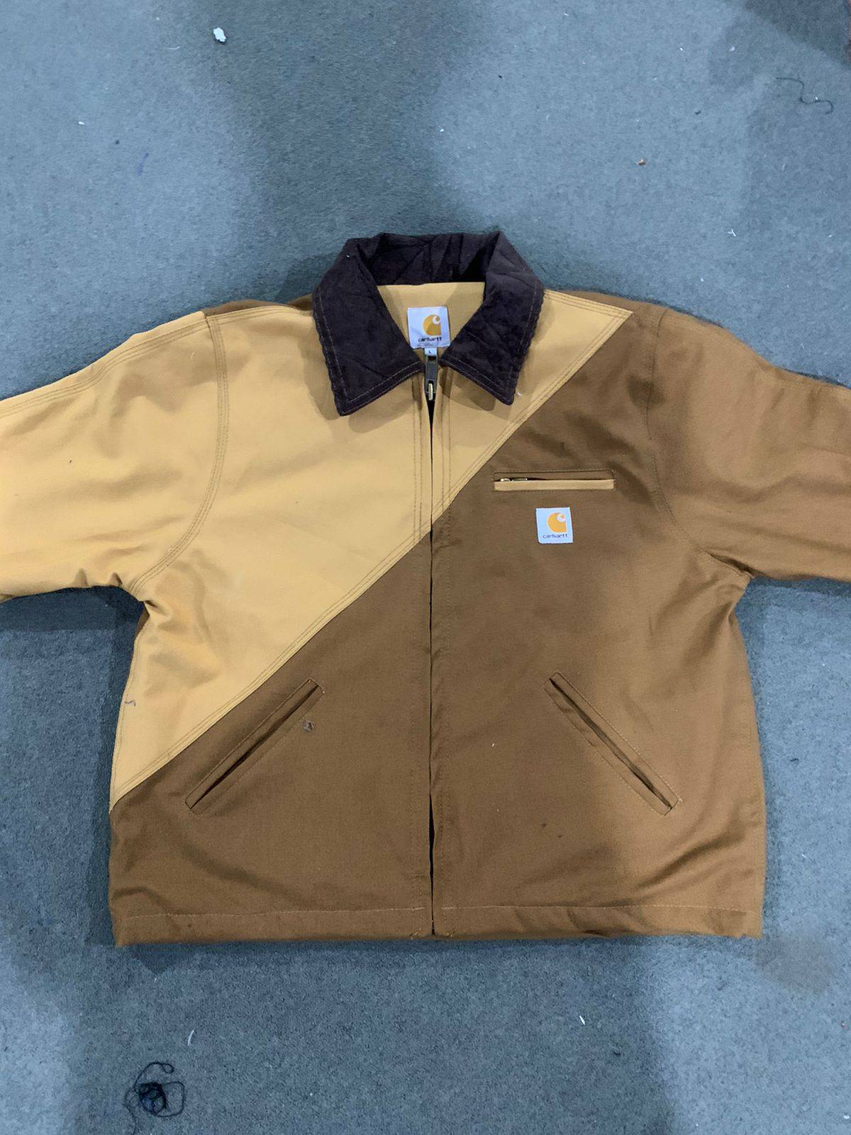 Beige and brown Carhartt jacket