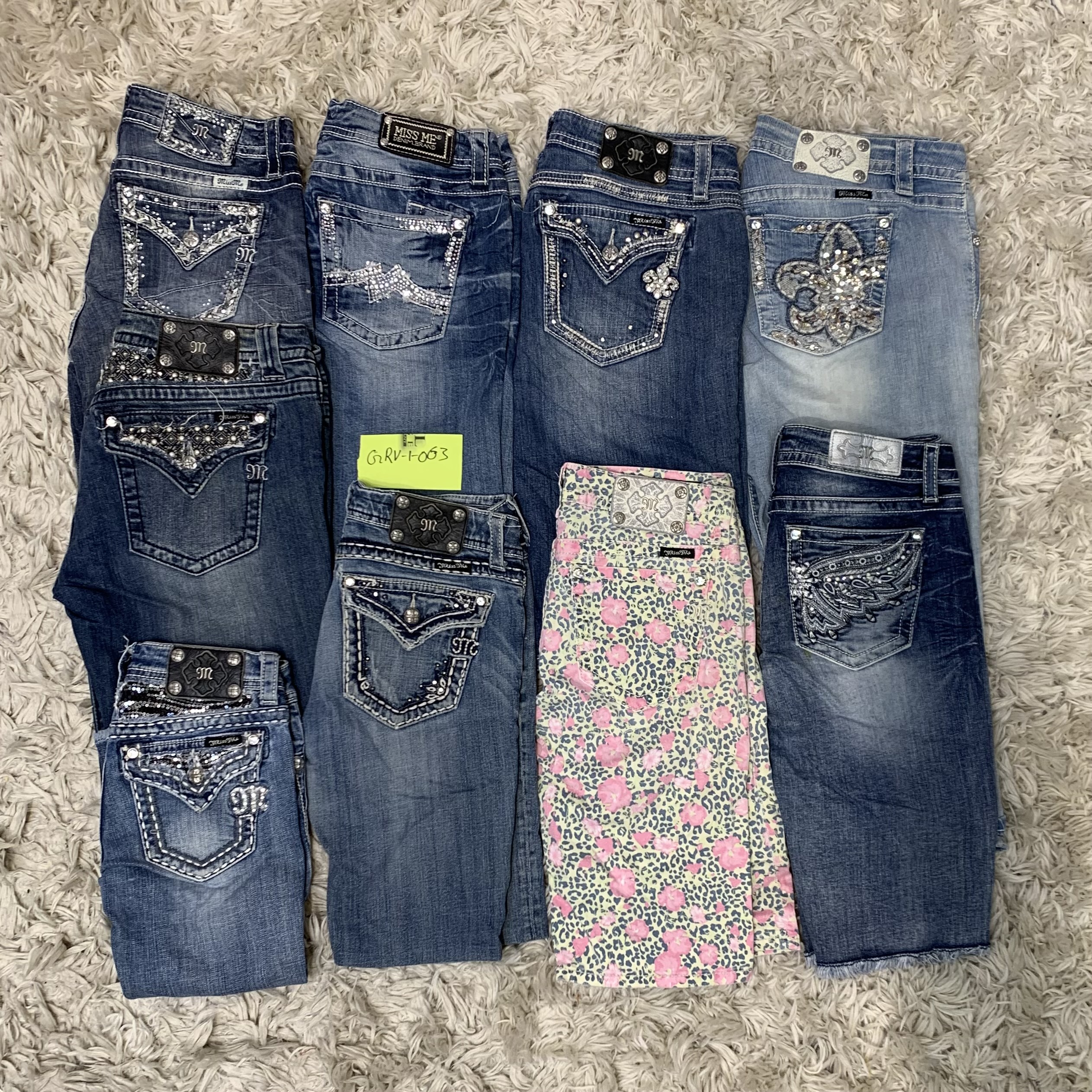 Y2k 2024 Miss Me Shorts (GRV-1-063)