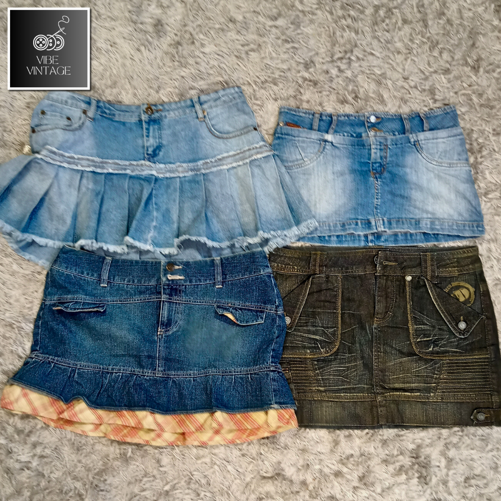 Y2K DENIM MINI SKIRTS - 30 PCS