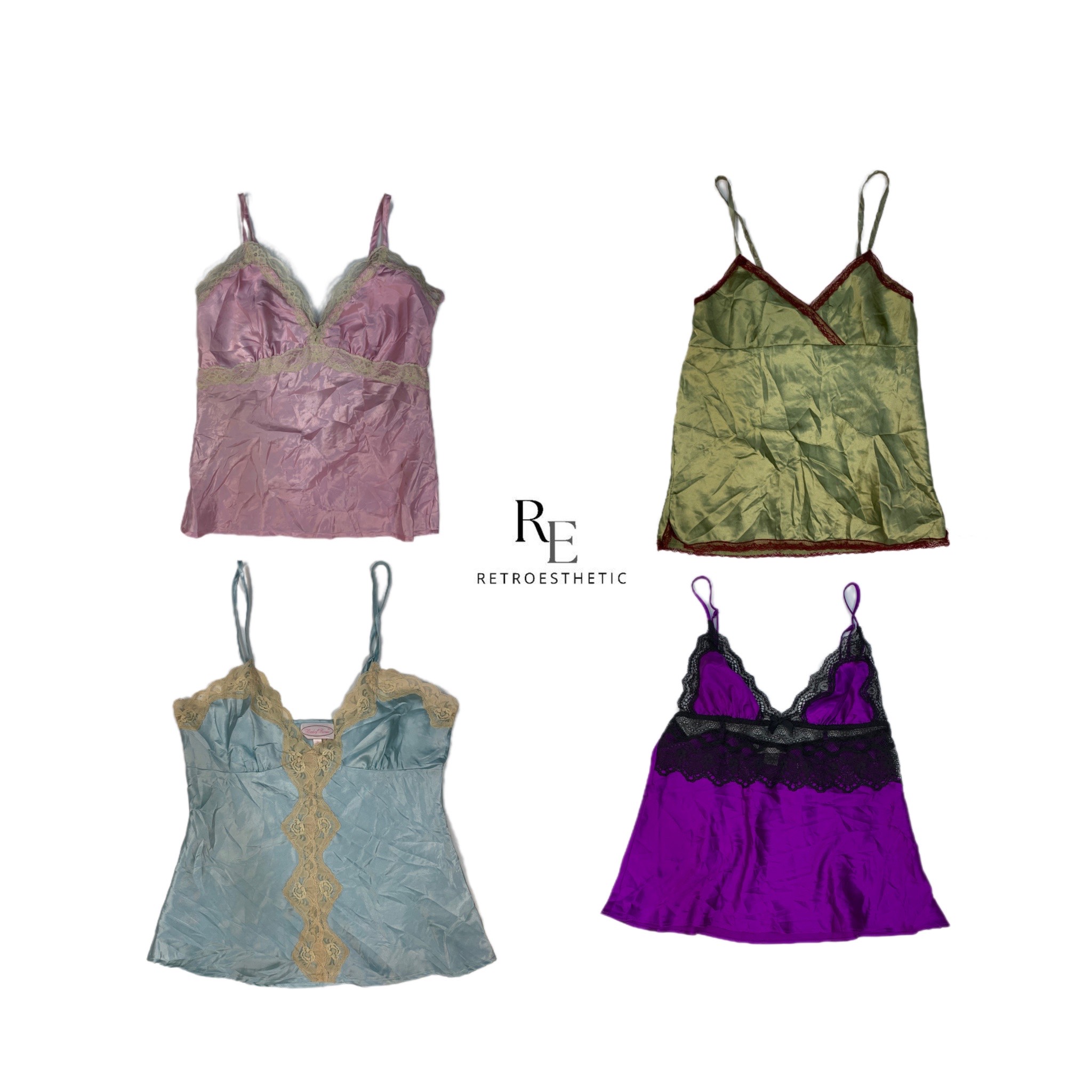 Y2K Silk Cami Tops (SR-076)