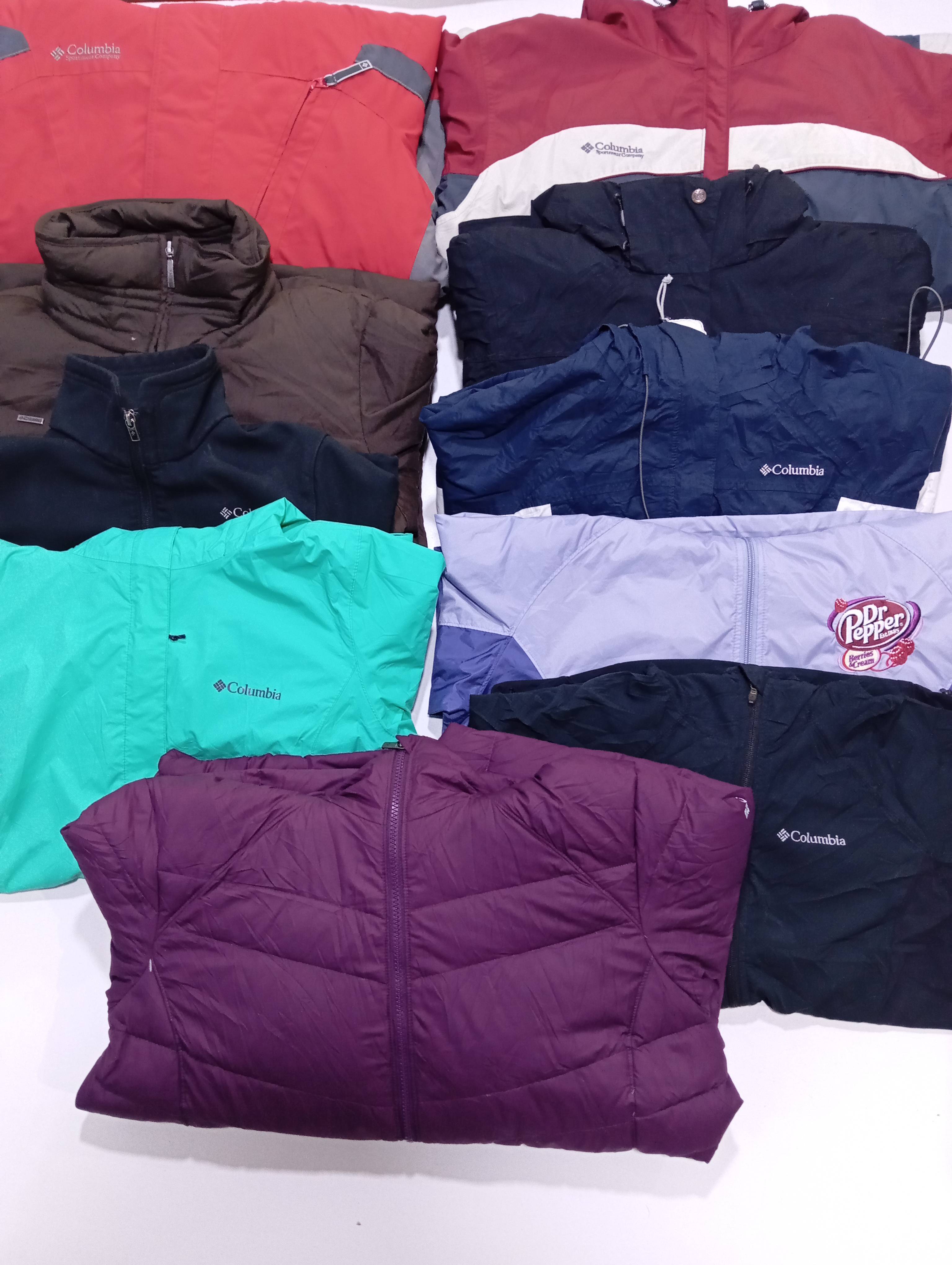 Columbia Jackets Windbreaker And Heavy Jackets 10 Pcs