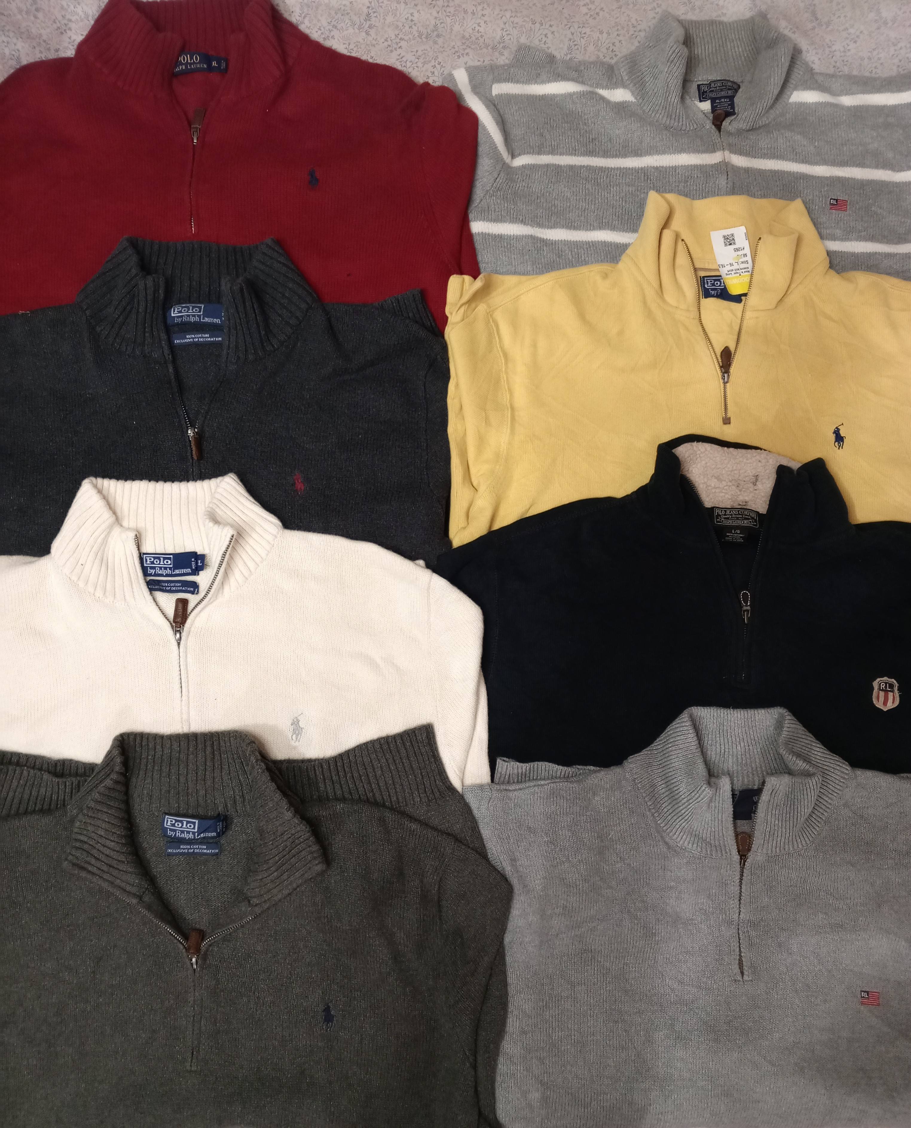 POLO HALF ZIP SWEATER 19 PCS