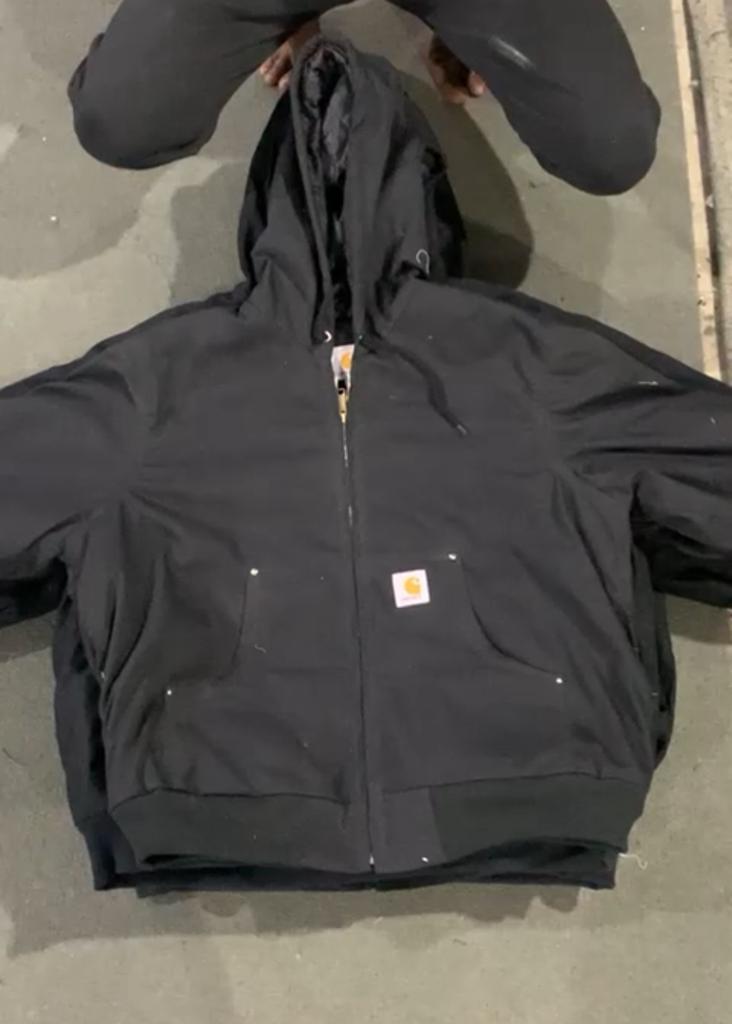 Black Carhartt Hoodie Jacket