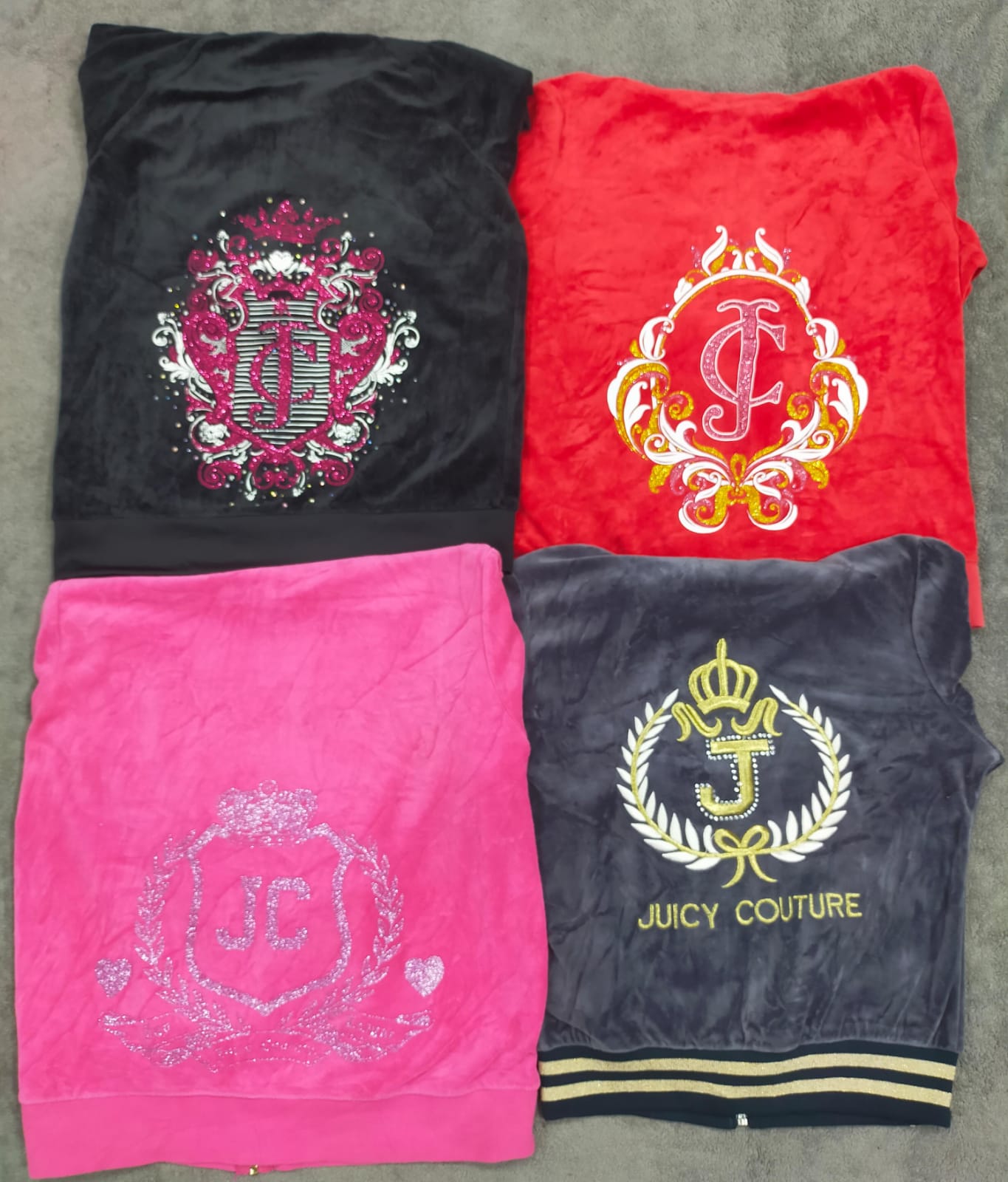 CR1253 Y2K Vestes en Velours Juicy Couture - 20 pièces Femmes 24